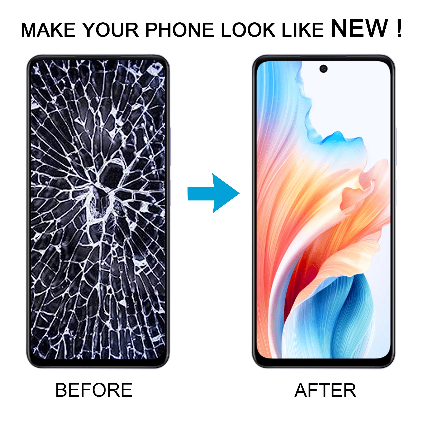 OPPO A2 5G LCD Screen Digitizer Full Assembly Replacement - Image 5