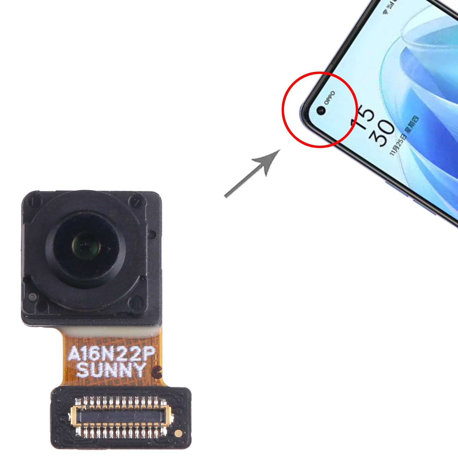 OPPO Reno7 SE 5G Front Camera Replacement - Image 4
