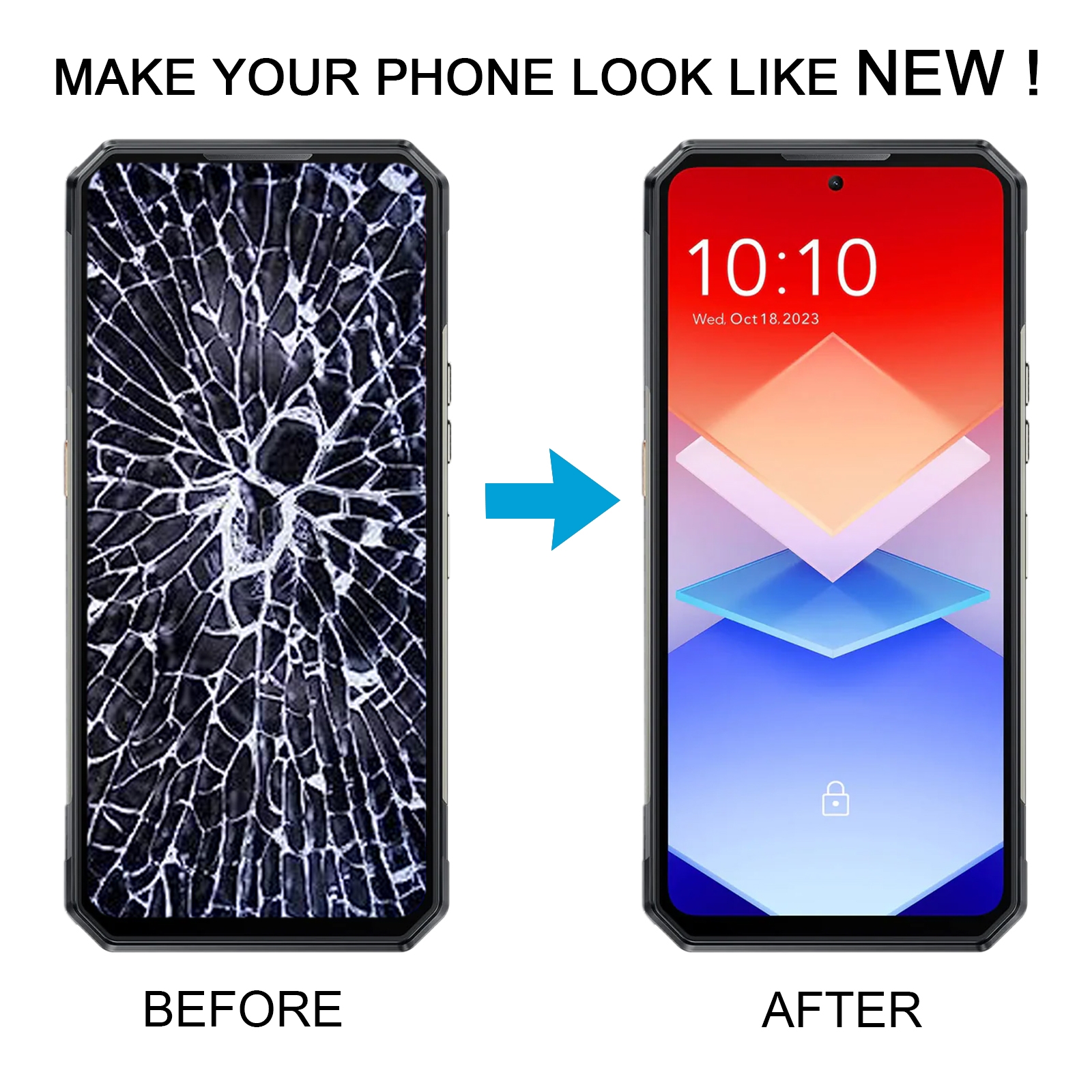 Oukitel WP30 Pro LCD Screen with Digitizer Replacement - Image 5