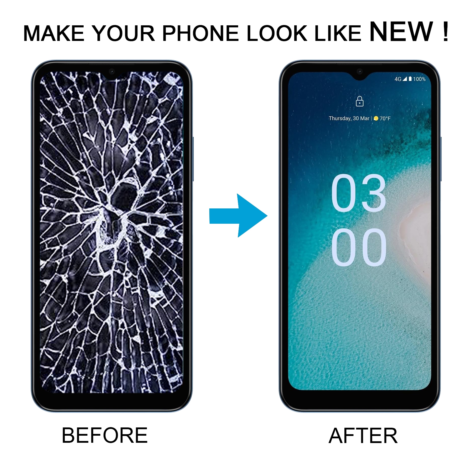 Nokia C300 LCD Screen with Digitizer Full Assembly Replacement - Image 5