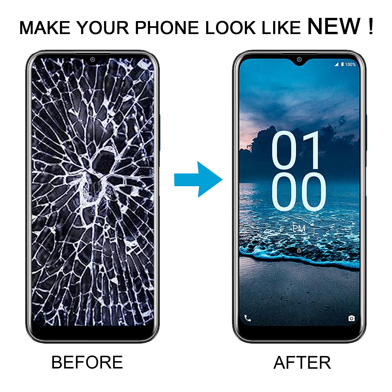 Nokia G100 LCD Screen with Digitizer Full Assembly Replacement - Image 5