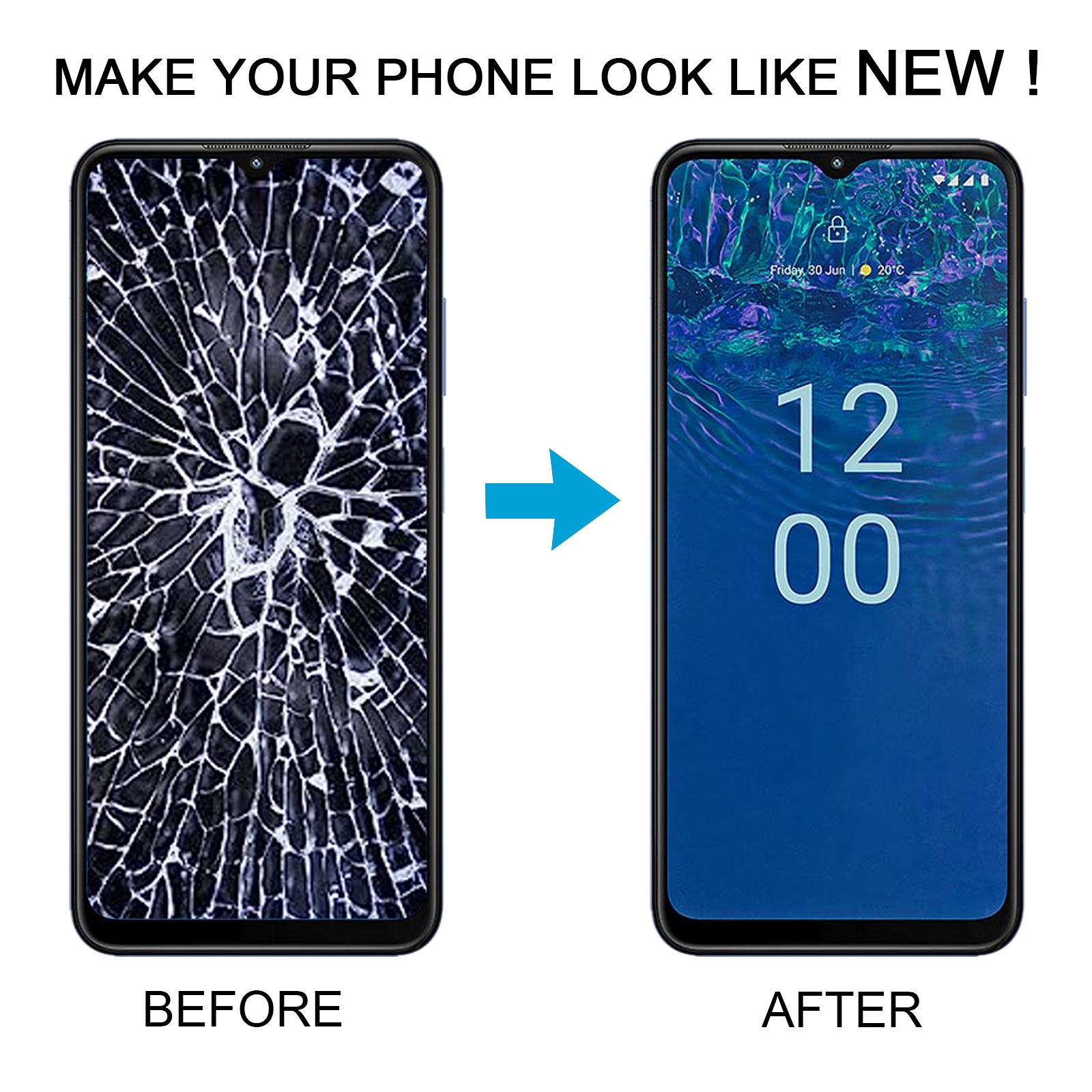 Nokia G310 LCD Screen Digitizer Full Assembly Replacement - Image 5