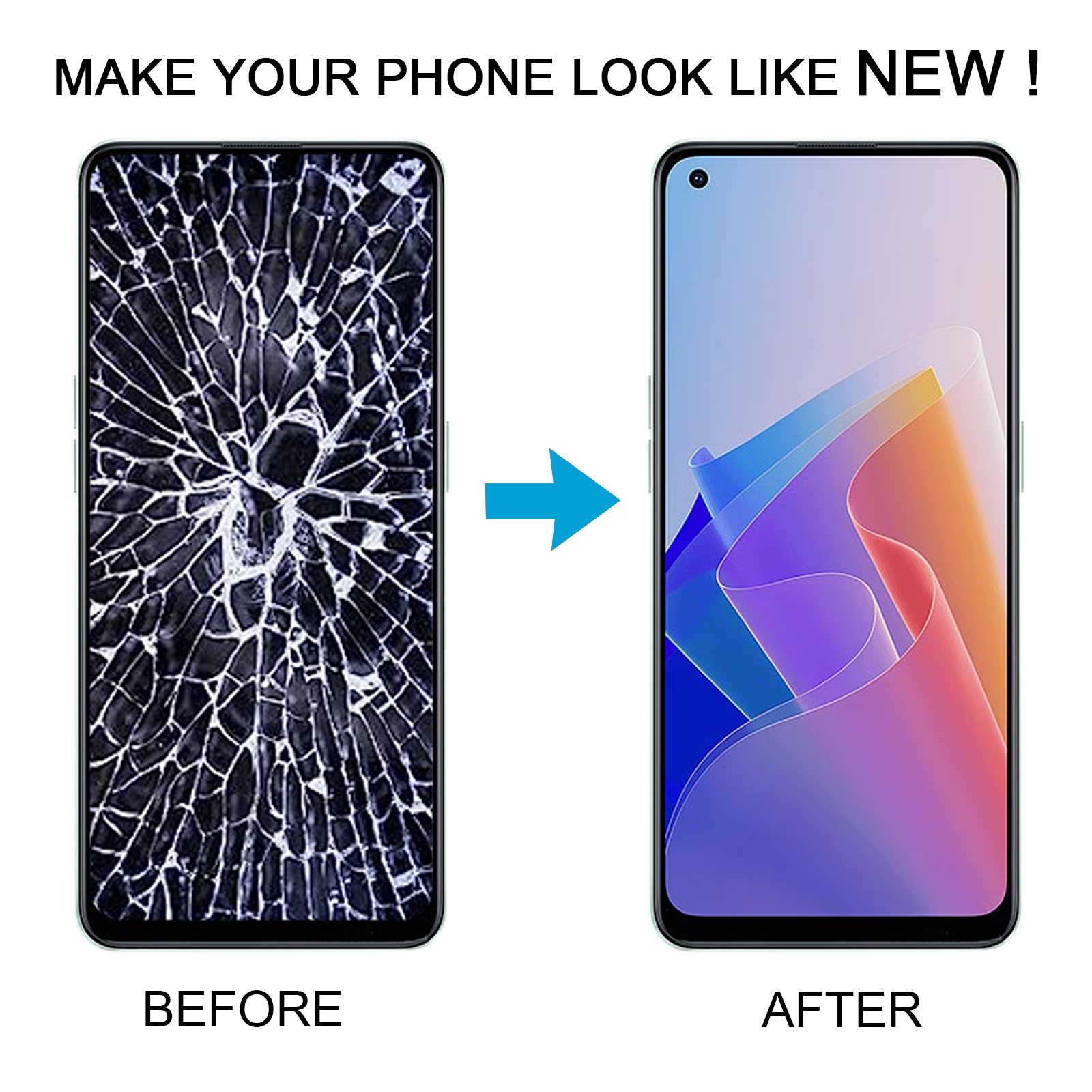 OPPO Reno7 Lite OLED LCD Screen Digitizer Frame Replacement - Image 5