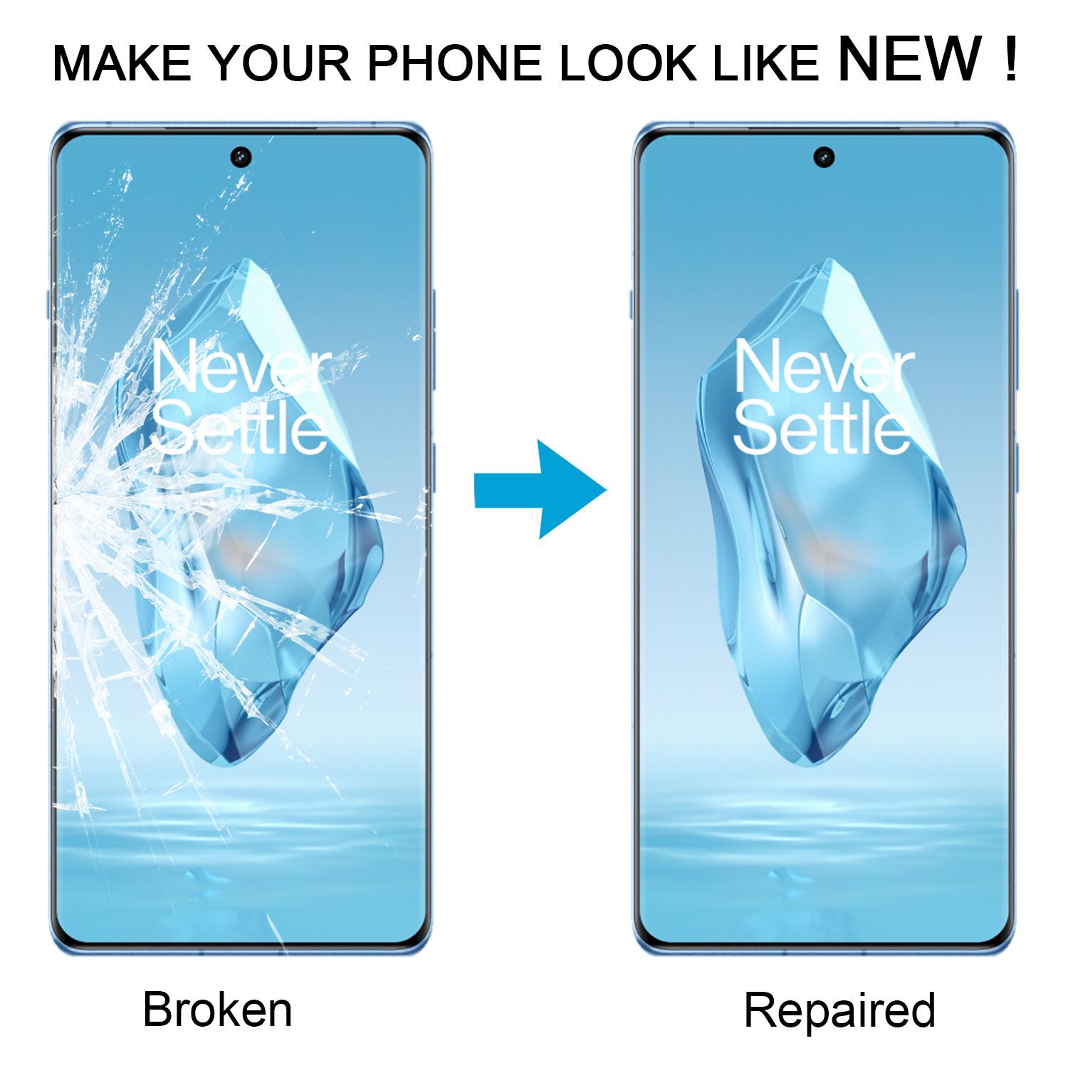 OnePlus 12R Front Screen Outer Glass Lens Replacement - Image 2