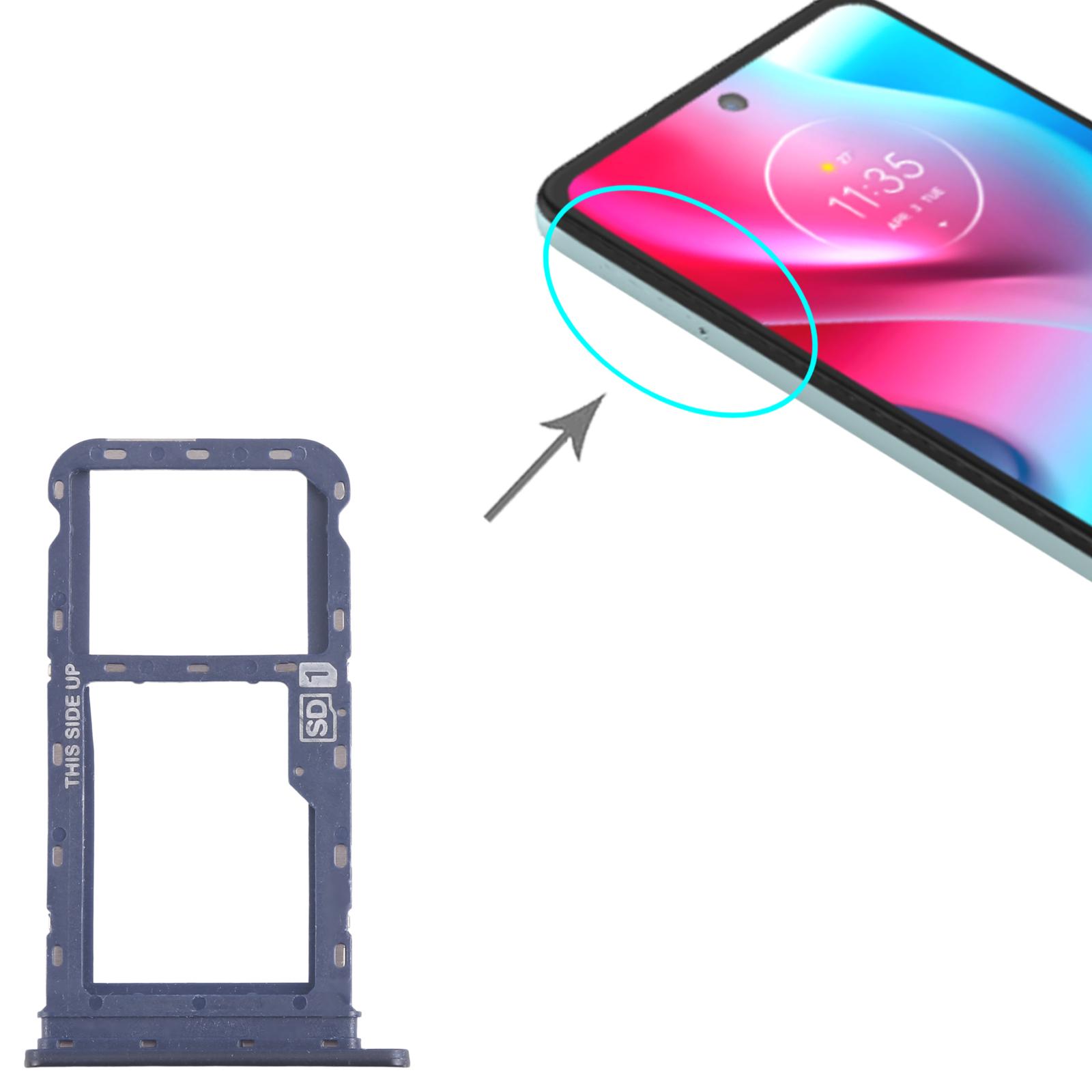 Motorola Moto G60s XT2133 Blue SIM SD Card Tray Replacement - Image 3