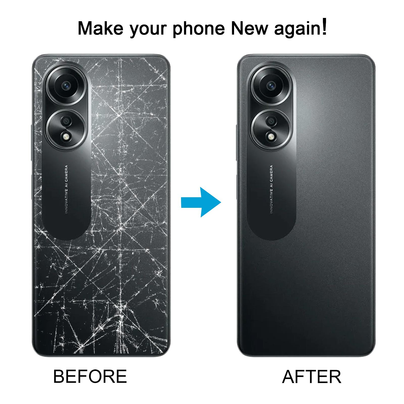 OPPO A58 4G CPH2577 Black Back Cover Replacement - Image 5