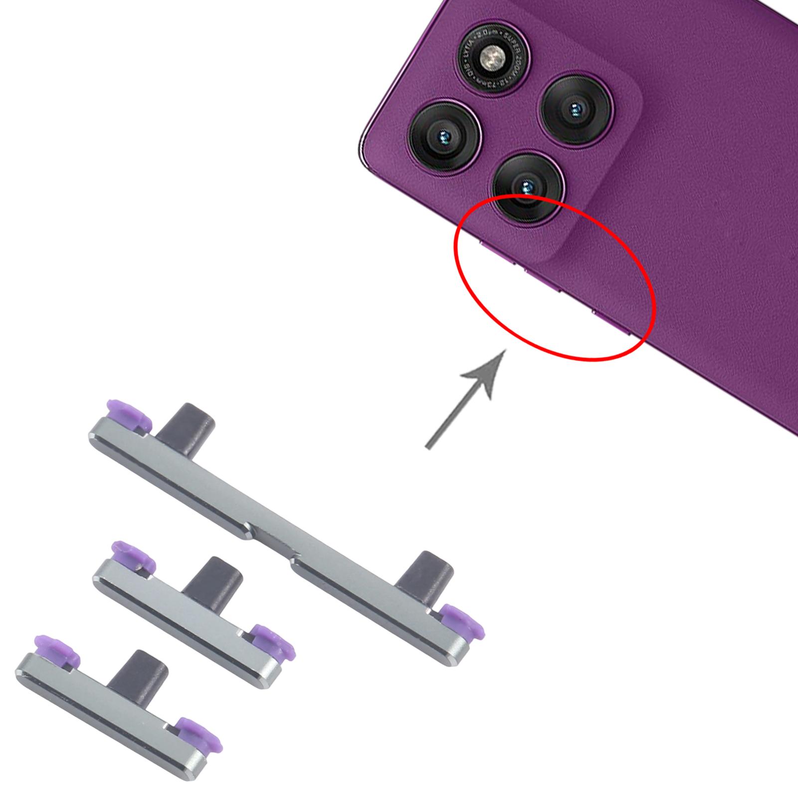 Motorola Edge 60 Pro Grey Power Button Volume Button Replacement - Image 3