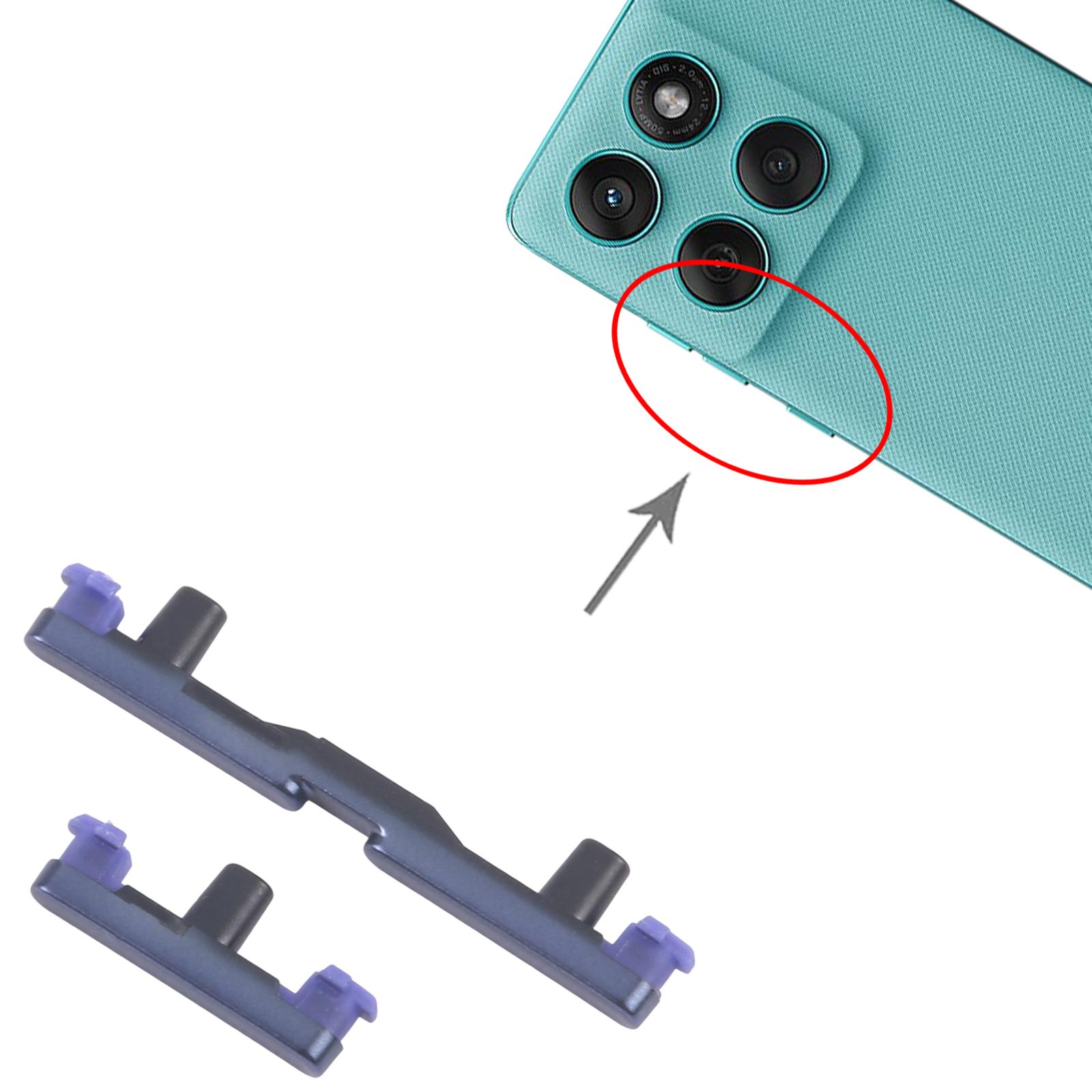 Motorola Edge 60 Fusion Blue Power Button Volume Button Replacement - Image 3