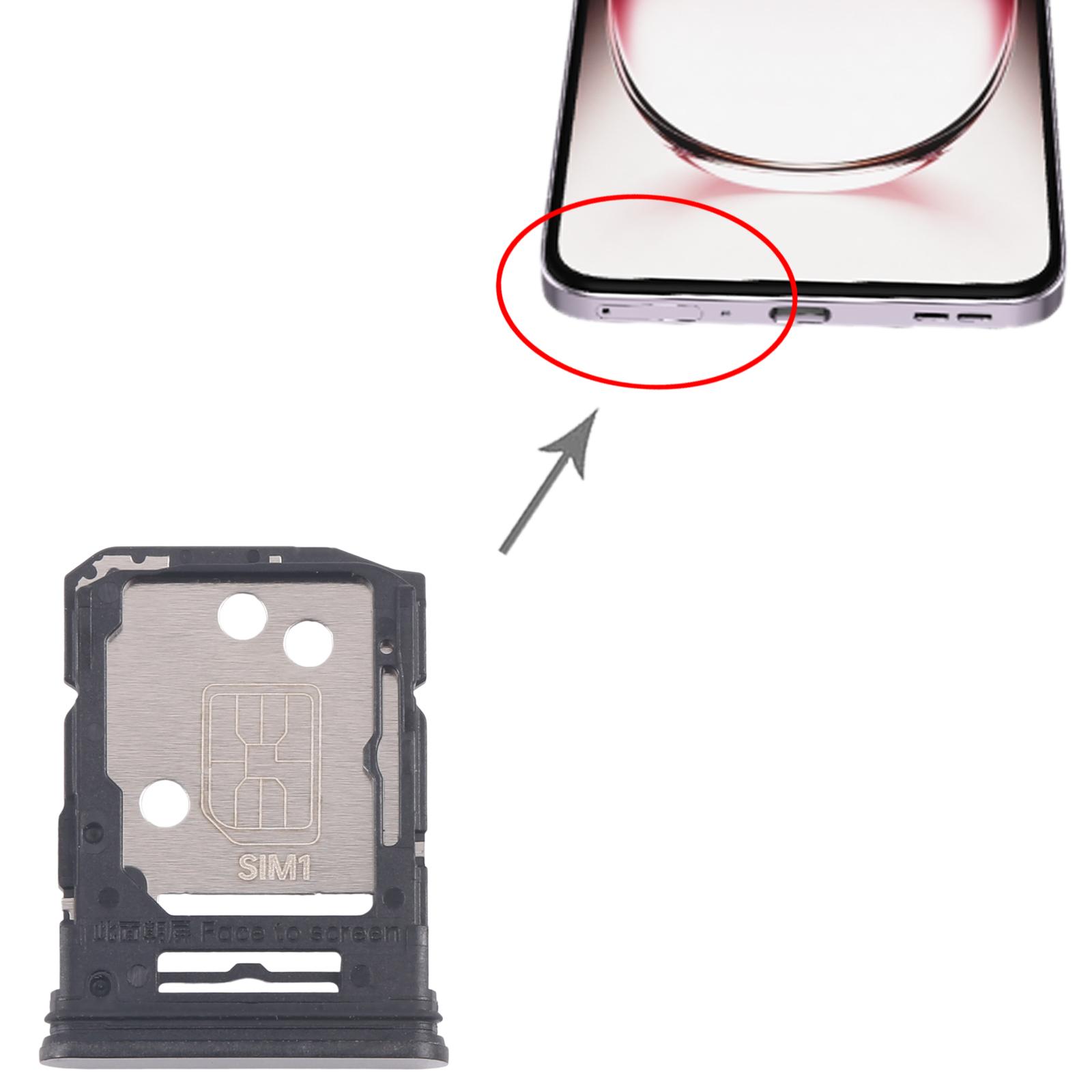 OPPO Reno12 5G CPH2625 Black SIM Card Tray Replacement - Image 3