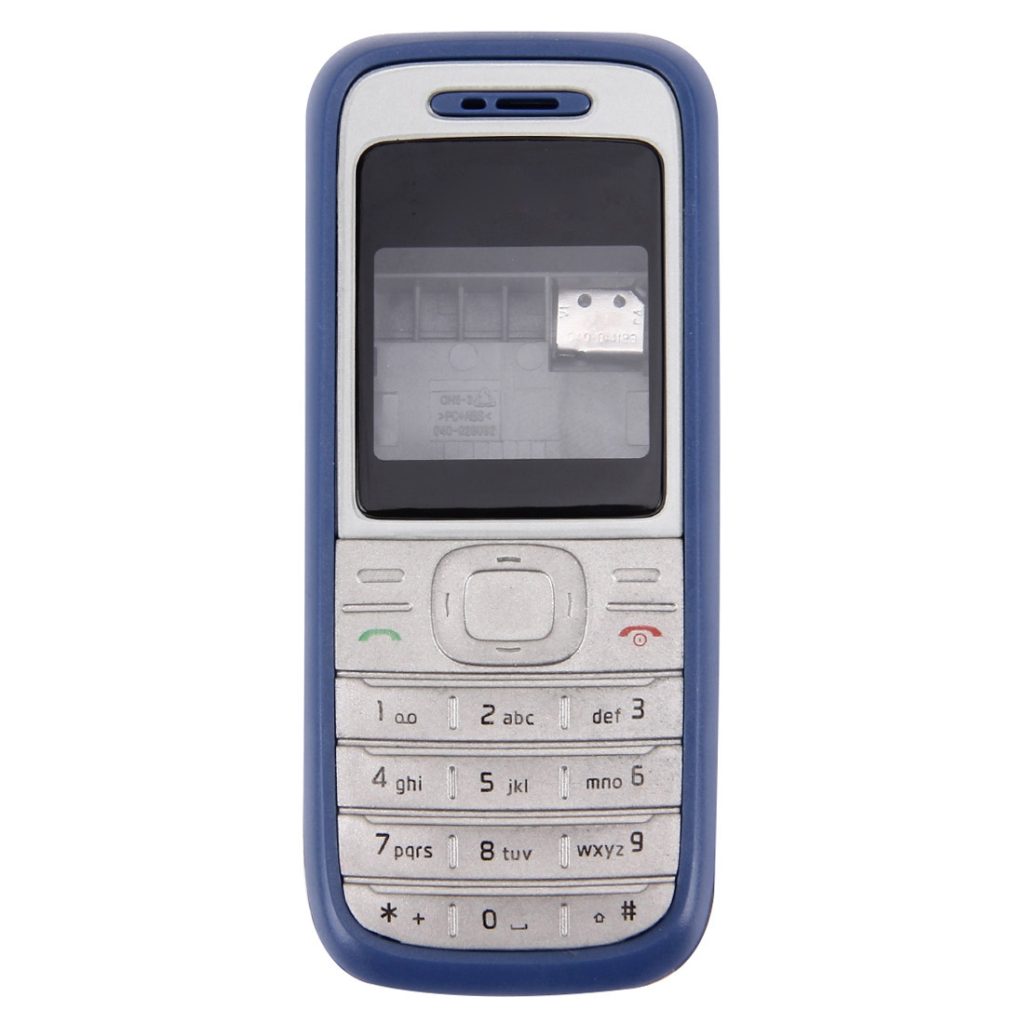 Nokia 1200 full housing cover replacement blue