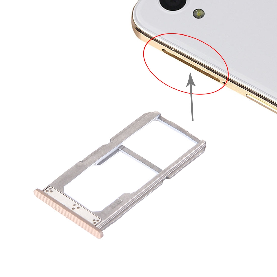 OnePlus X Gold SIM Card Tray Replacement - Image 3