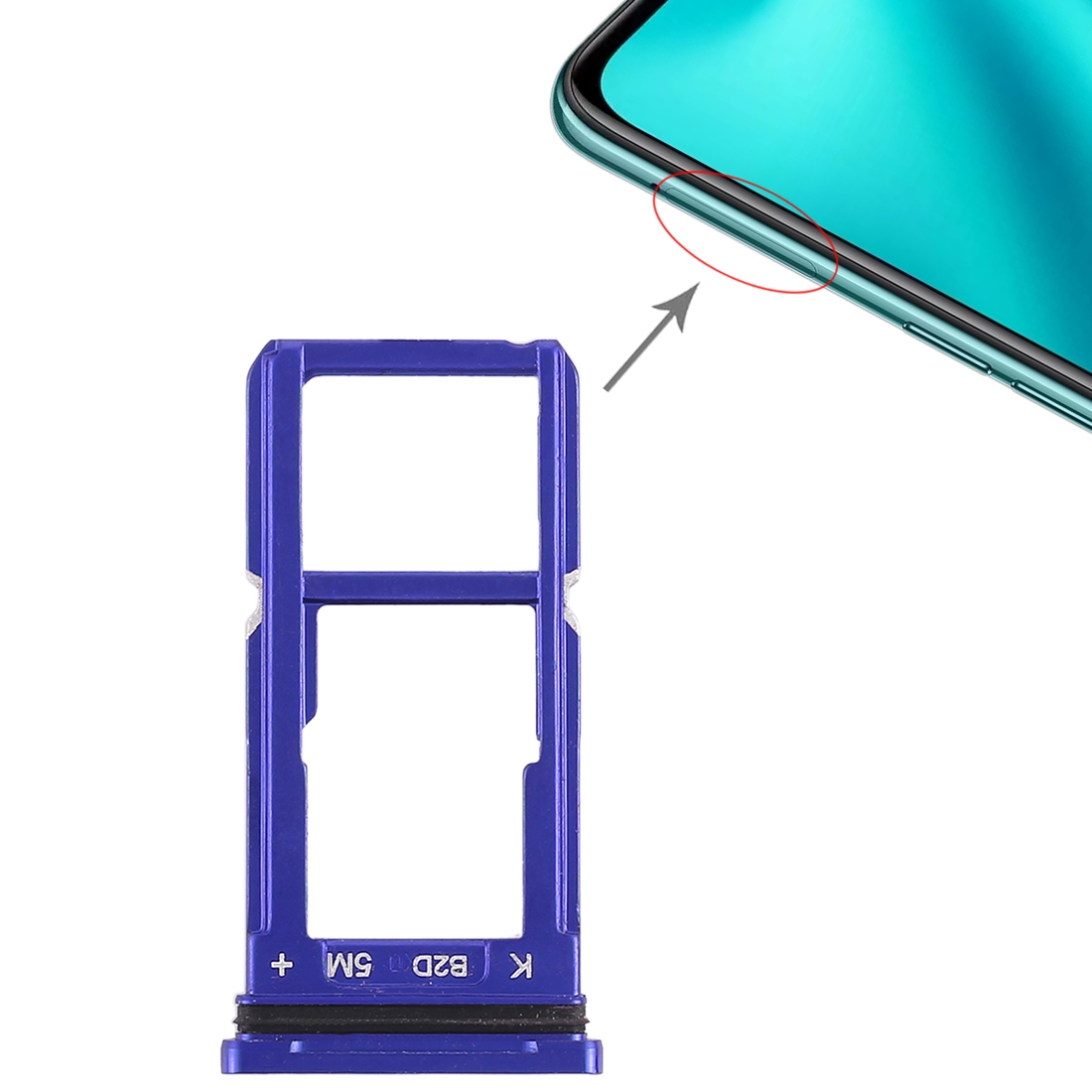OPPO R15 Blue SIM Card Tray Replacement - Image 4
