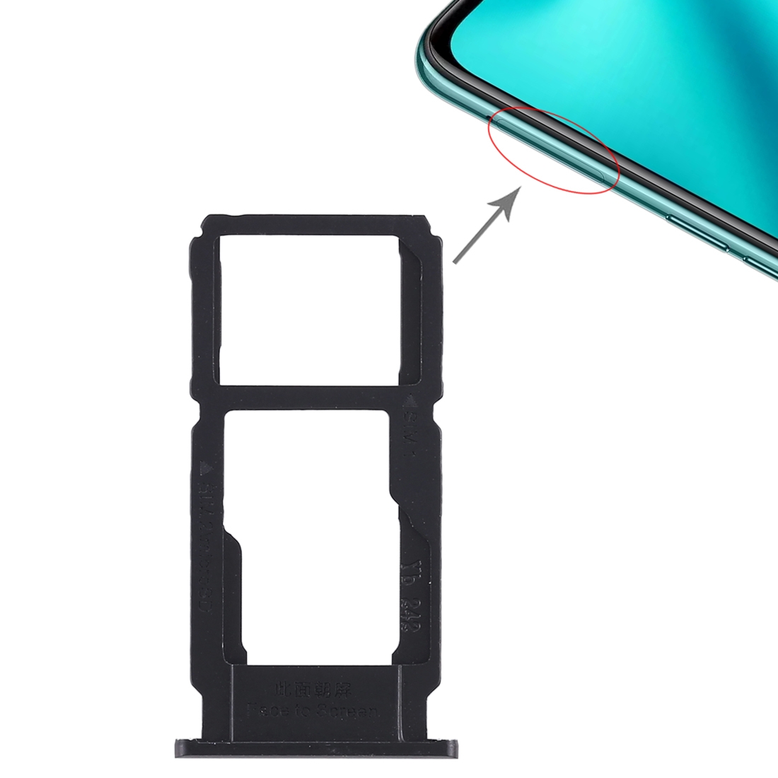 OPPO R11 Plus Black SIM Card Tray Replacement - Image 4