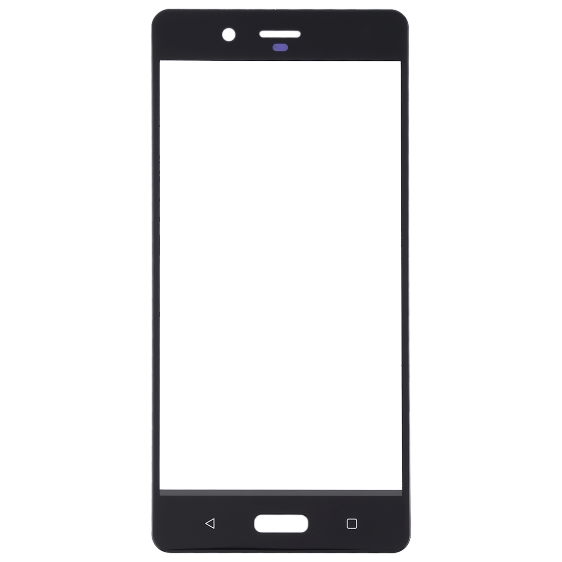 Nokia 8 Black Front Screen Outer Glass Lens Replacement - Image 2