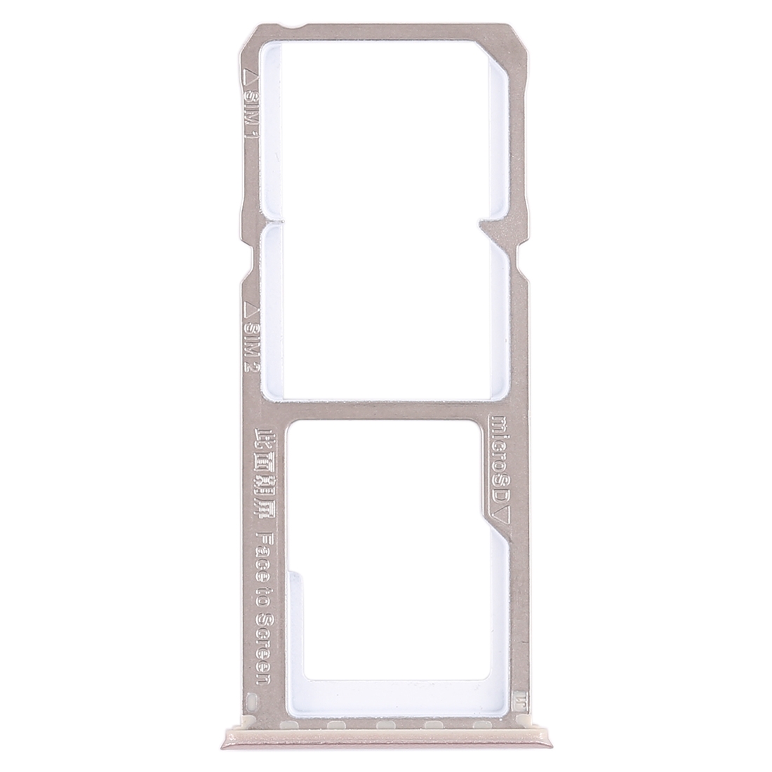 OPPO A1 rose gold SIM card tray