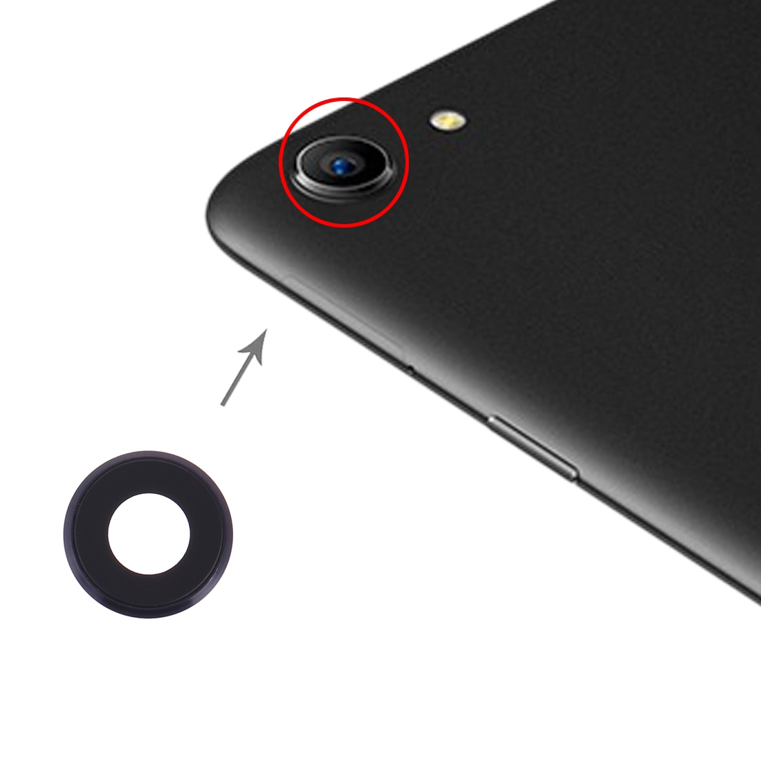 OPPO A83 A1 Black Camera Lens Cover Replacement - Image 4