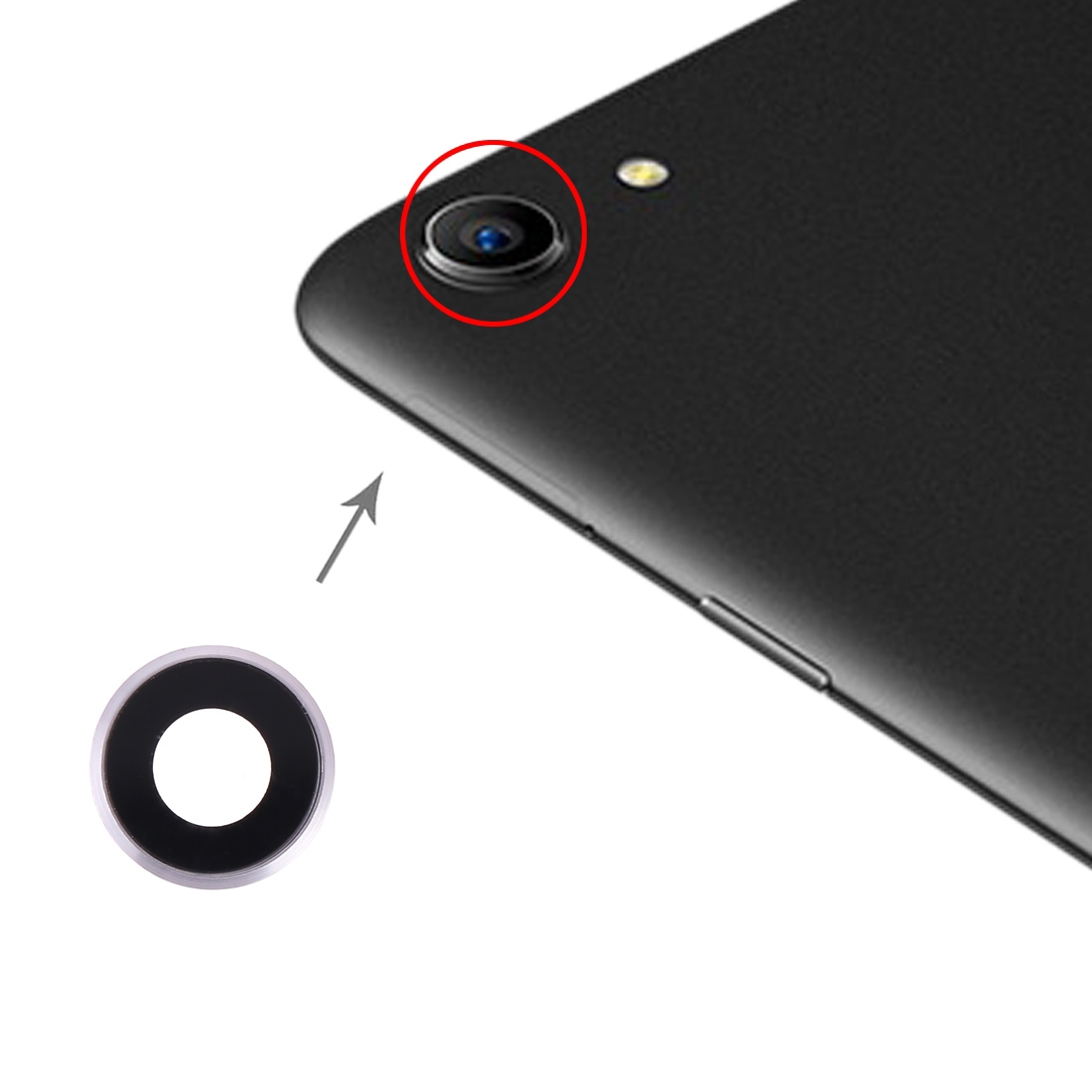 OPPO A83 A1 Silver Camera Lens Cover Replacement - Image 4