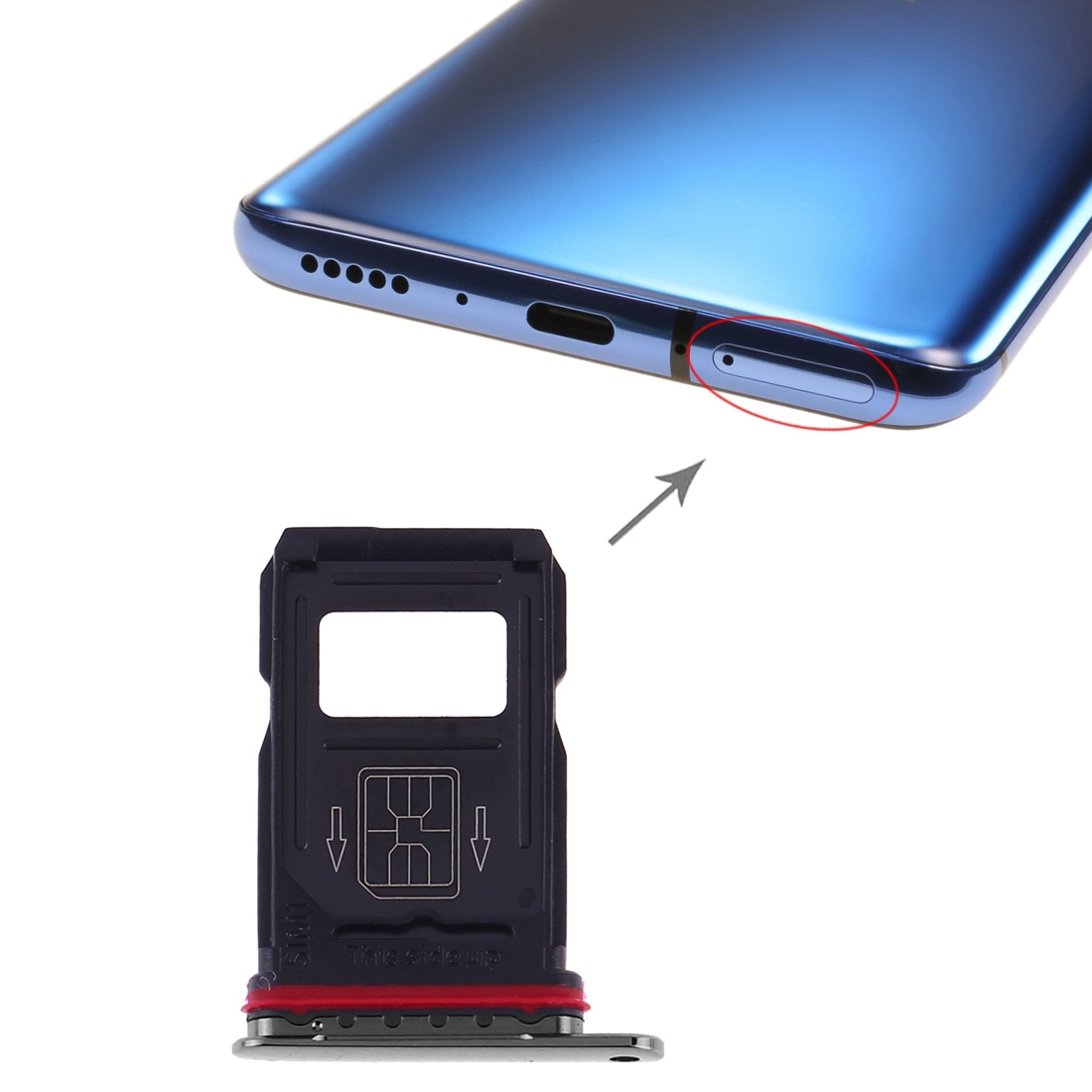 OnePlus 7 Pro Grey SIM Card Tray Replacement - Image 4