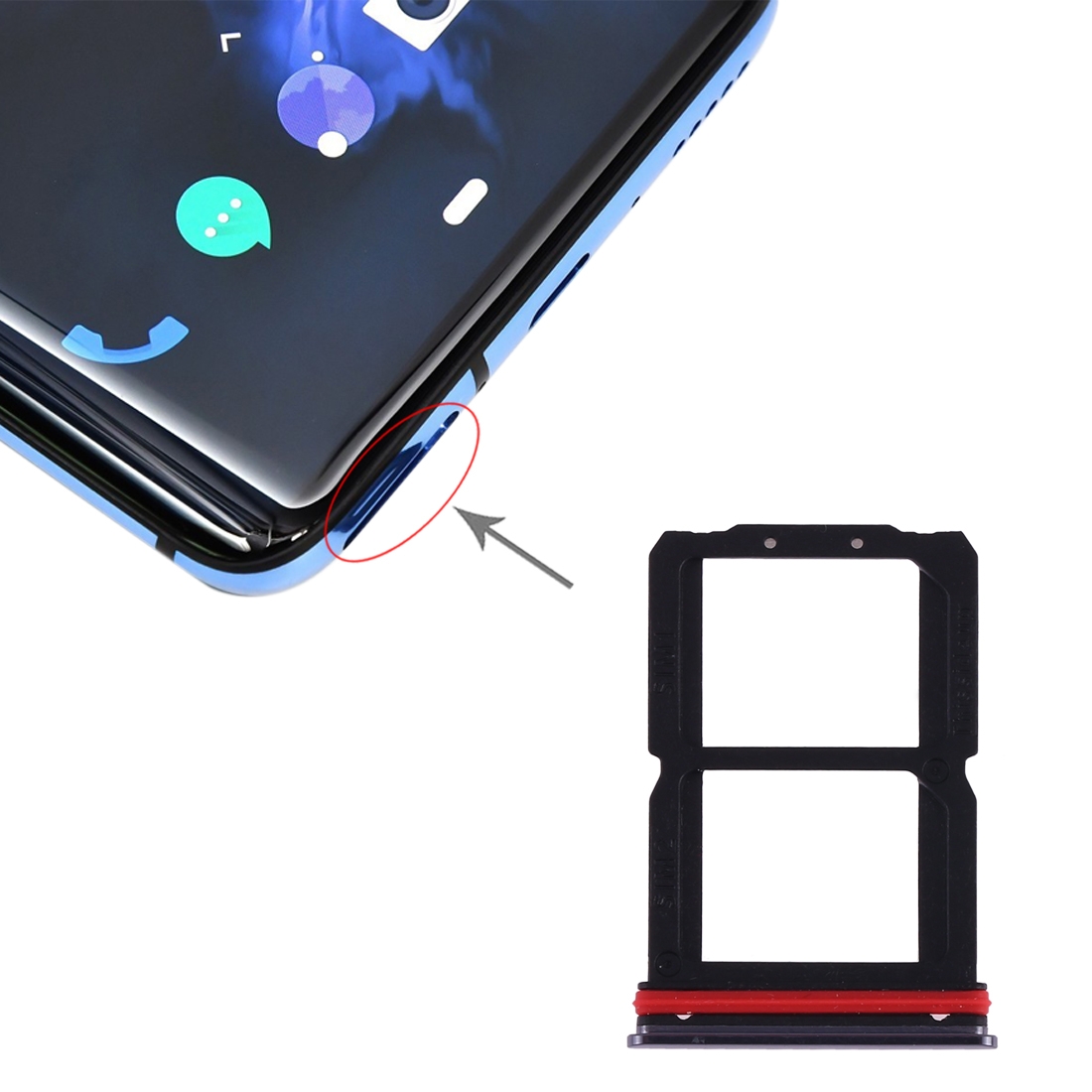 OnePlus 7 Grey SIM Card Tray Replacement - Image 4