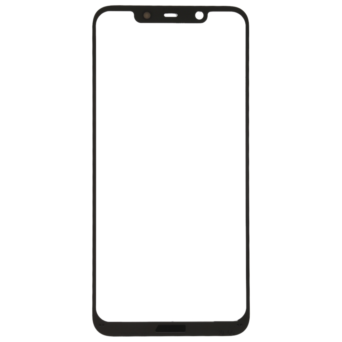 Nokia 8.1 Black Front Screen Glass Replacement - Image 2