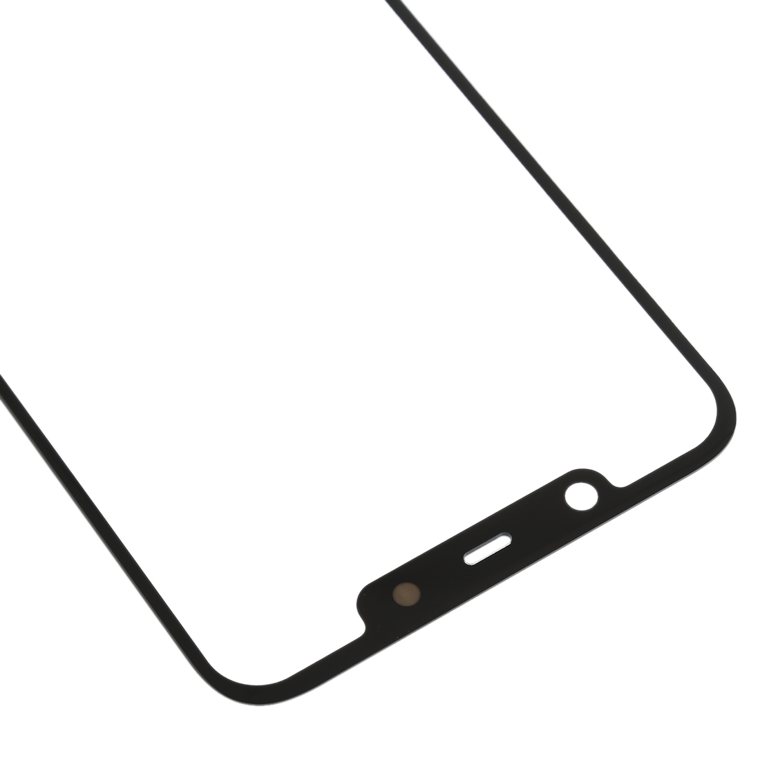 Nokia 8.1 Black Front Screen Glass Replacement - Image 3