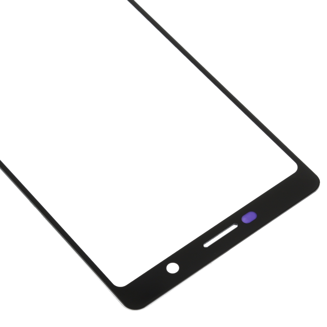 Nokia 7 Plus Black Front Screen Glass Replacement - Image 3