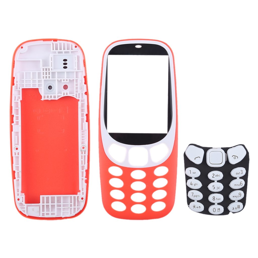 Nokia 3310 full housing cover red