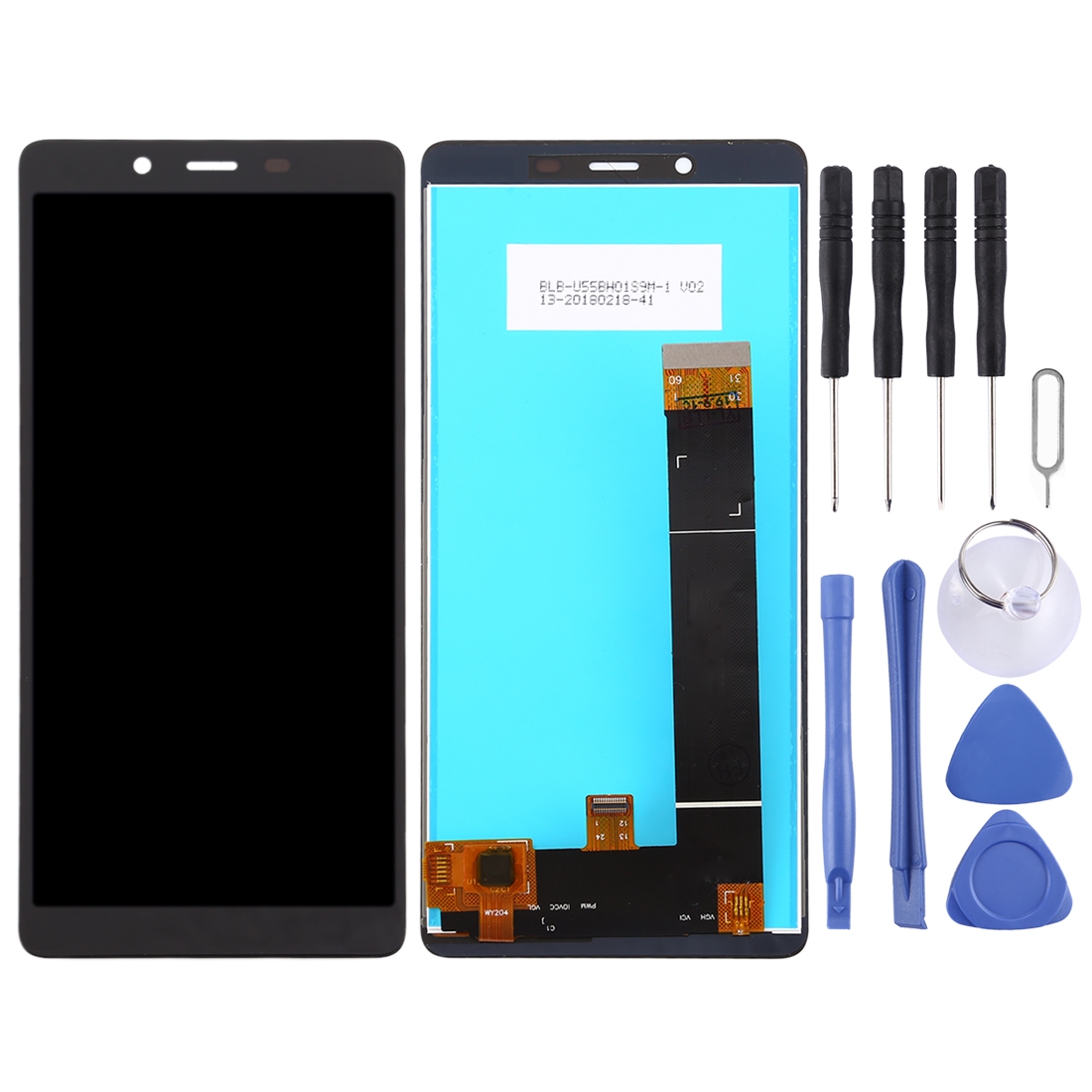 Nokia 1 Plus LCD screen replacement black