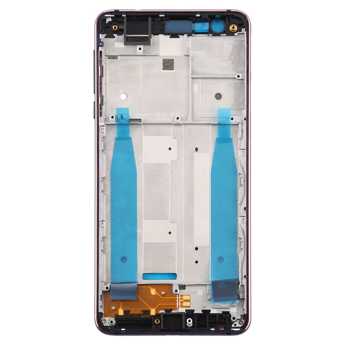 Nokia 3.1 front housing frame blue replacement