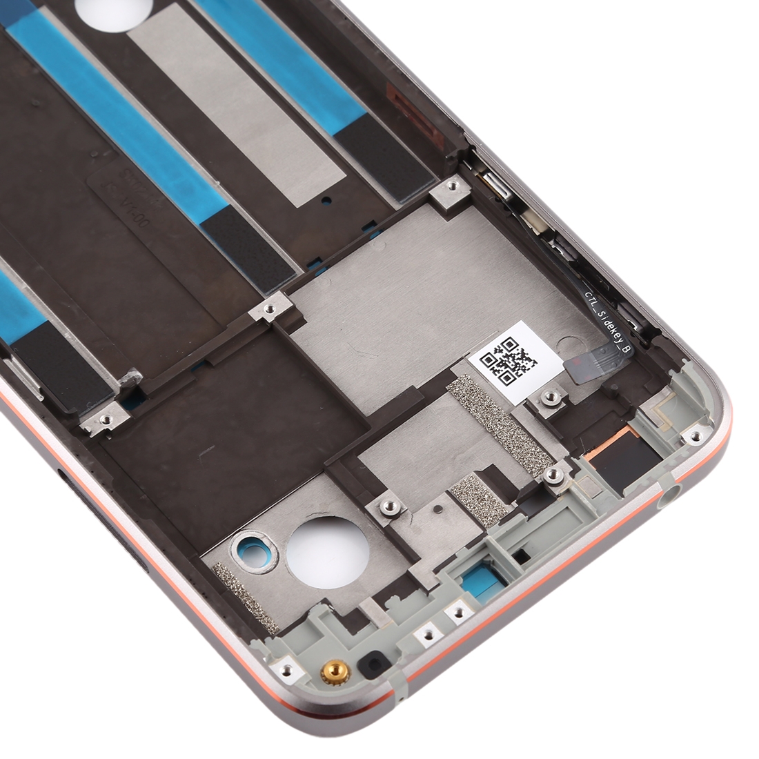 Nokia 7.1 Silver Front Housing Frame Replacement - Image 3