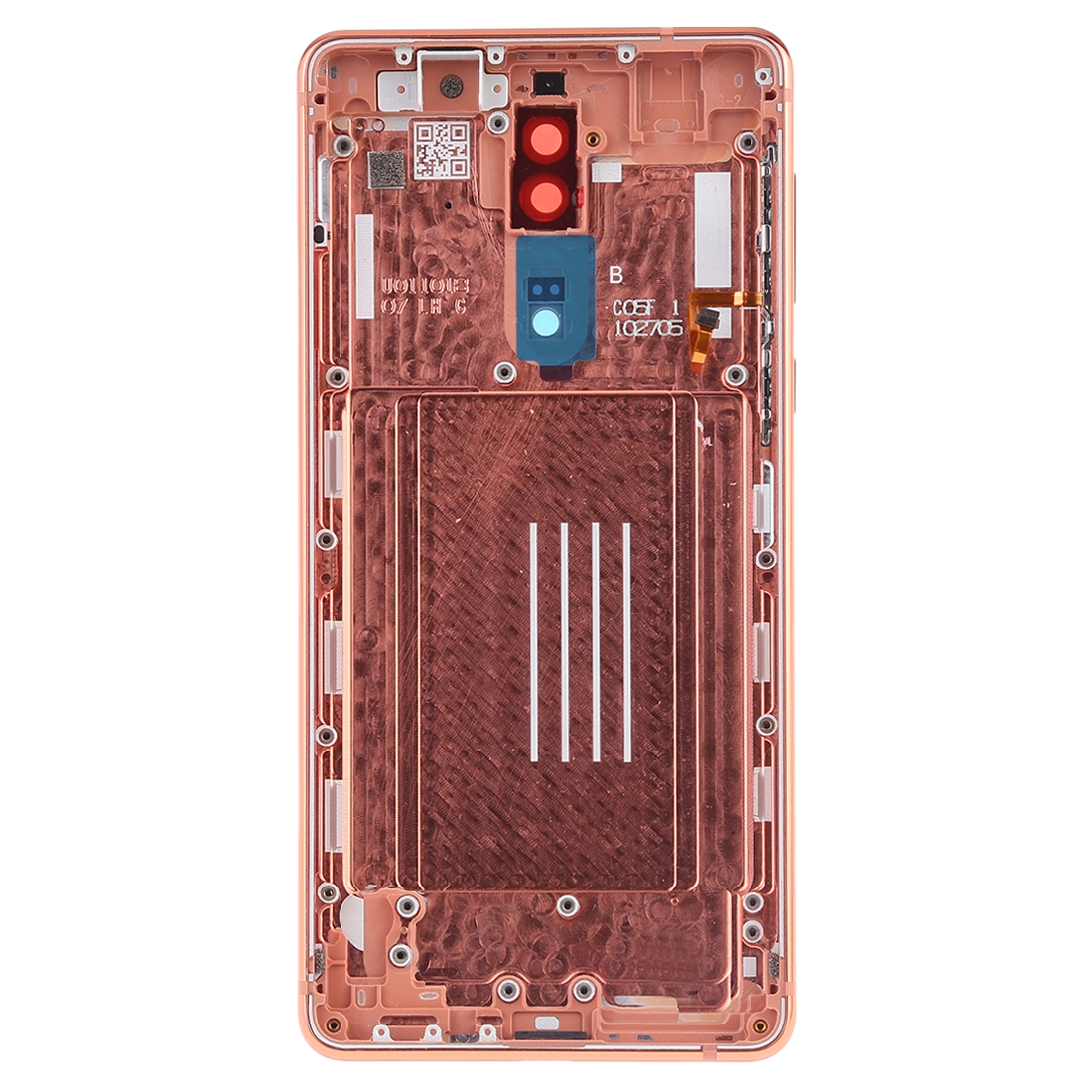 Nokia 8 Orange Battery Back Cover with Camera Lens Replacement - Image 2
