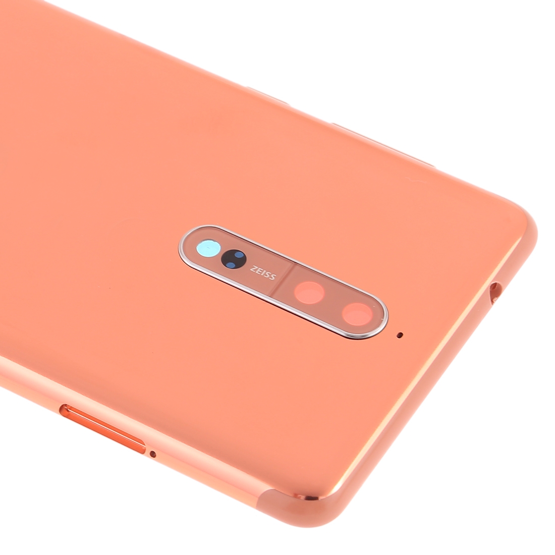Nokia 8 Orange Battery Back Cover with Camera Lens Replacement - Image 3