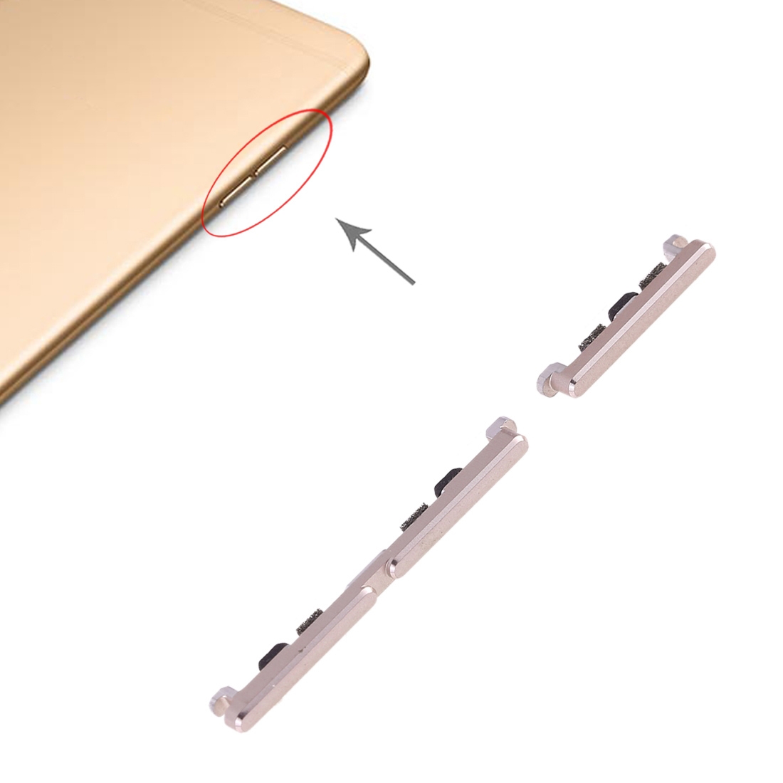 OPPO R11 Plus Gold Side Keys Replacement - Image 4