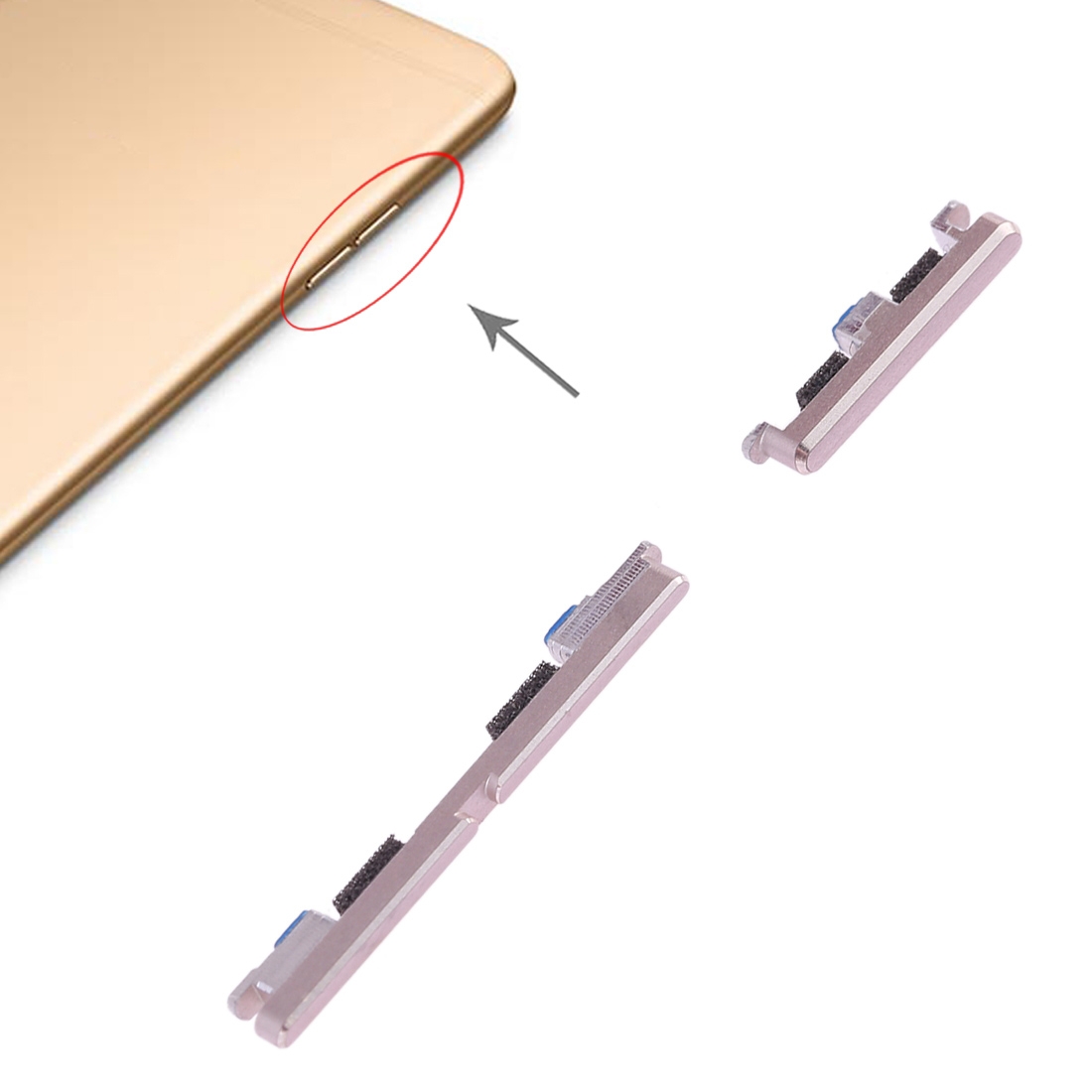 OPPO R11 Gold Side Keys Replacement - Image 4
