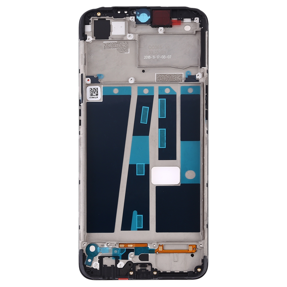 OPPO A7 middle frame bezel replacement black