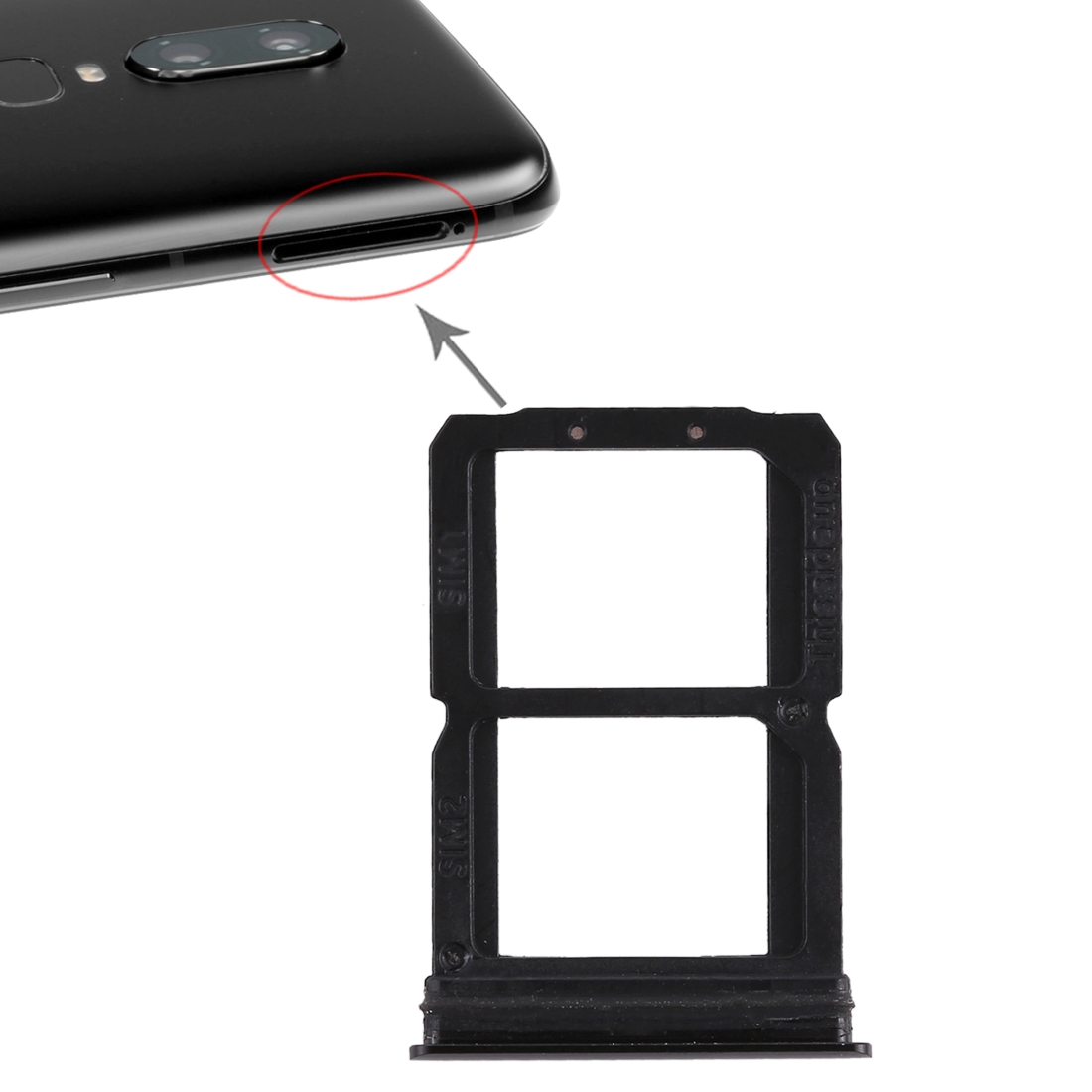 OnePlus 6 Black SIM Card Tray Replacement - Image 4