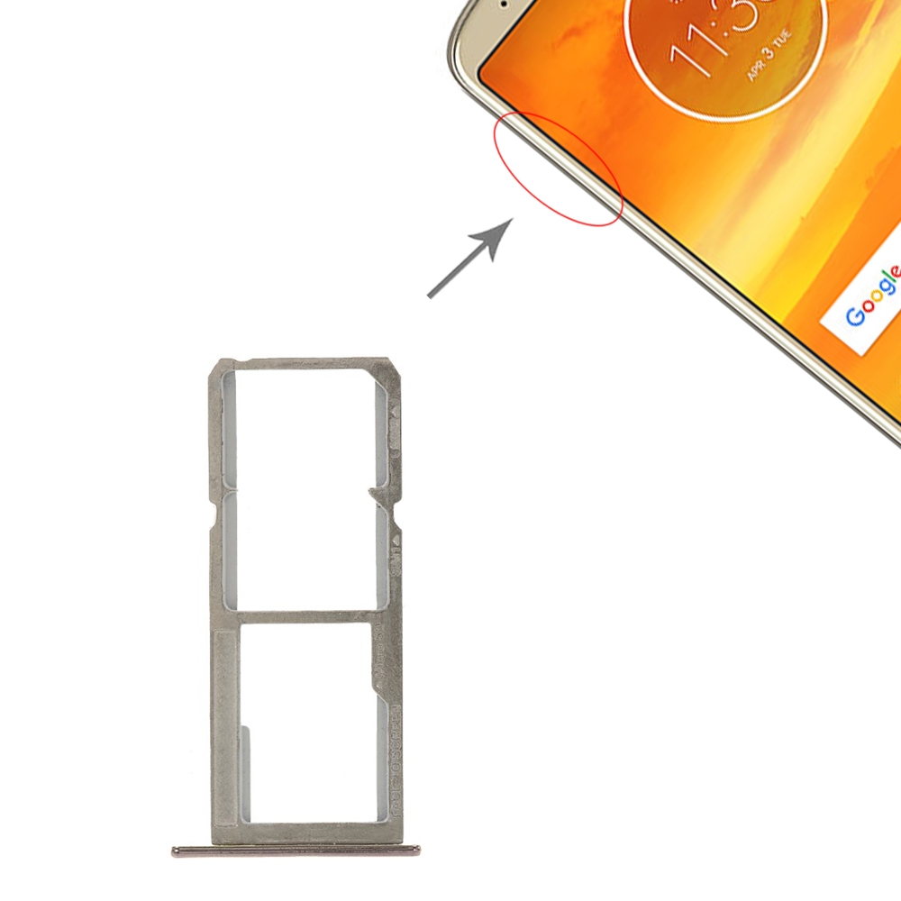 Motorola Moto E5 Plus Gold SIM Card Tray Replacement - Image 4