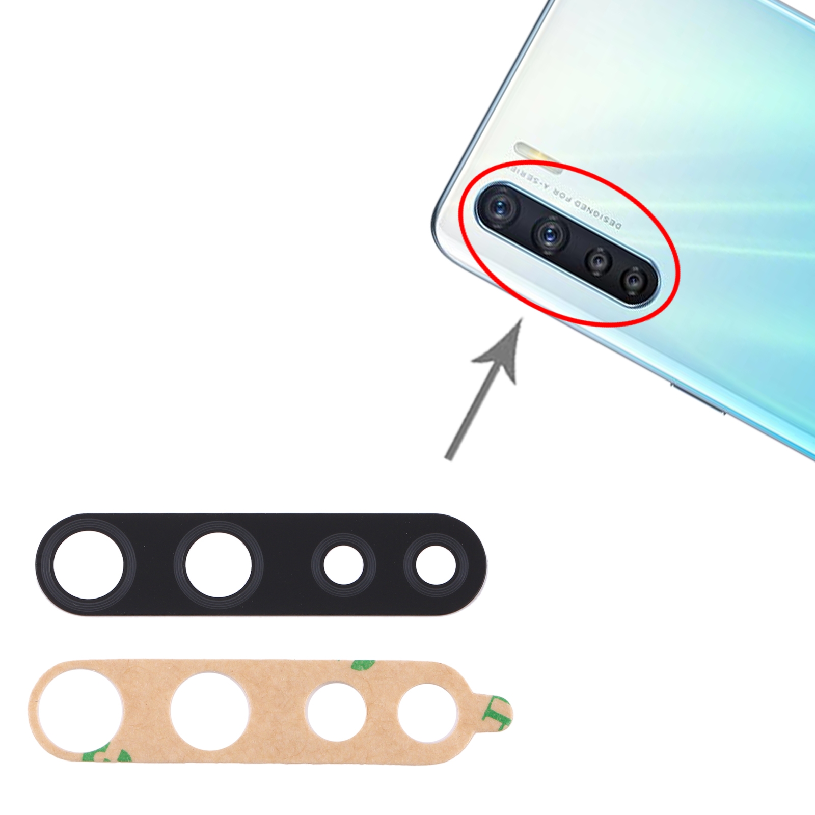 OPPO F15 CPH2001 Back Camera Lens Replacement - Image 3