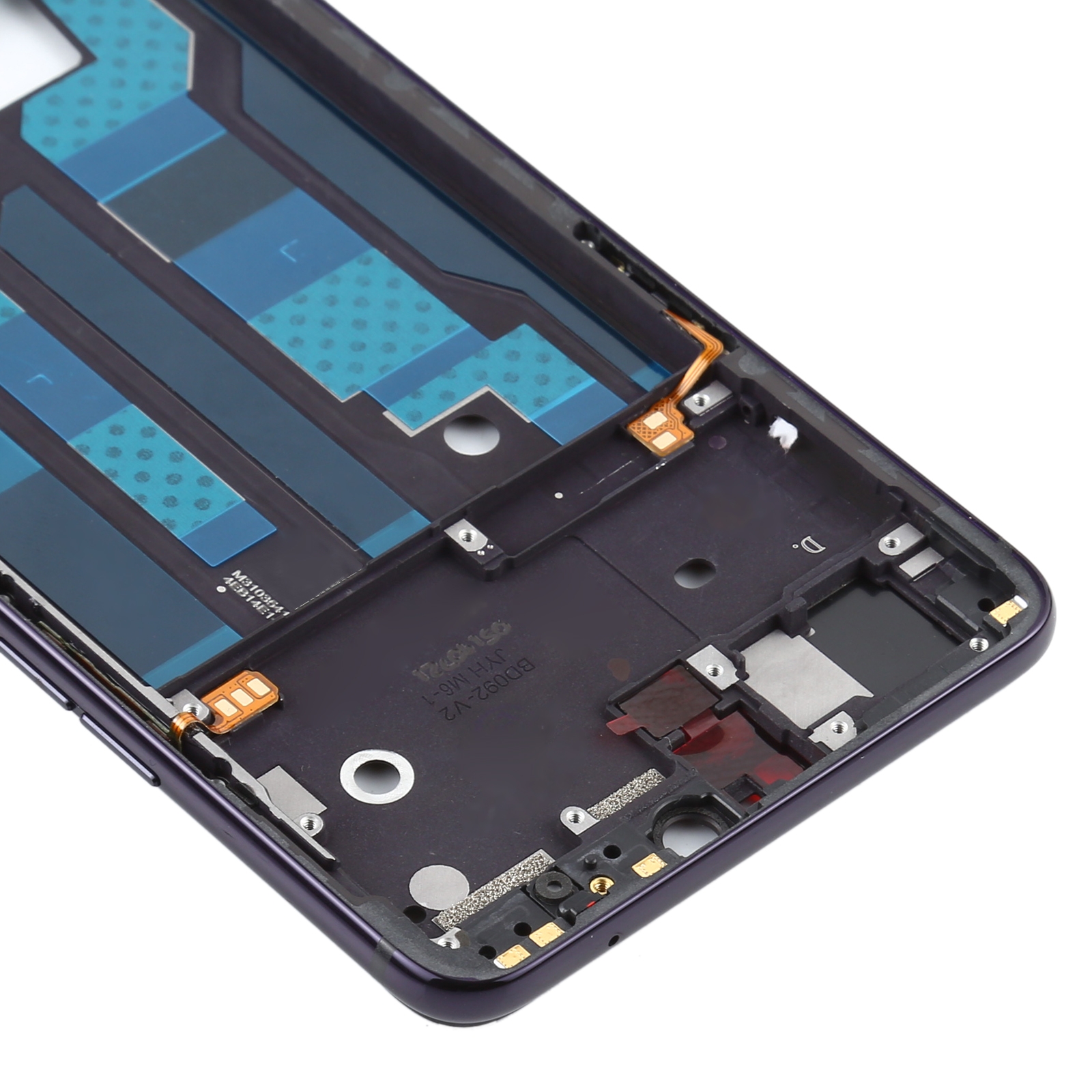 OPPO R15 Black Front Housing Frame Bezel Replacement - Image 3