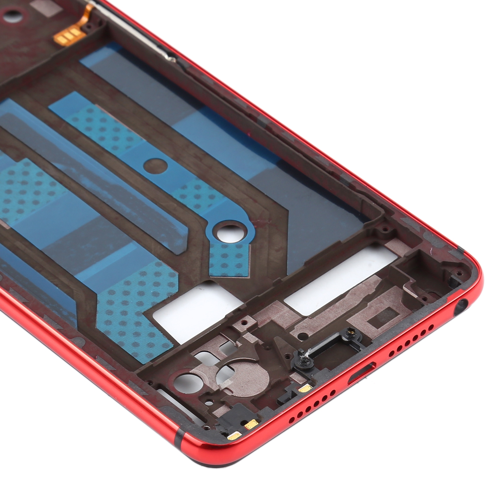 OPPO R15 Red Front Housing Frame Bezel Plate Replacement - Image 4