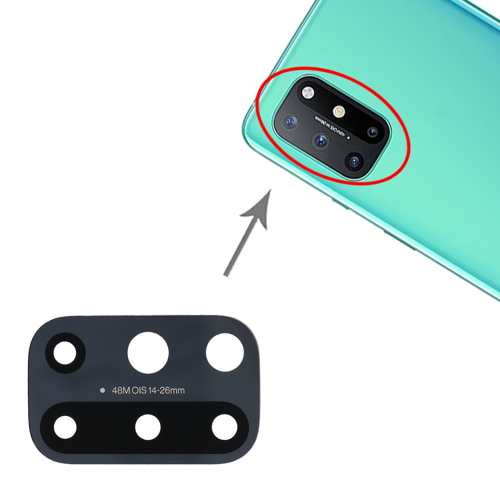 OnePlus 8T Back Camera Lens Replacement - Image 3