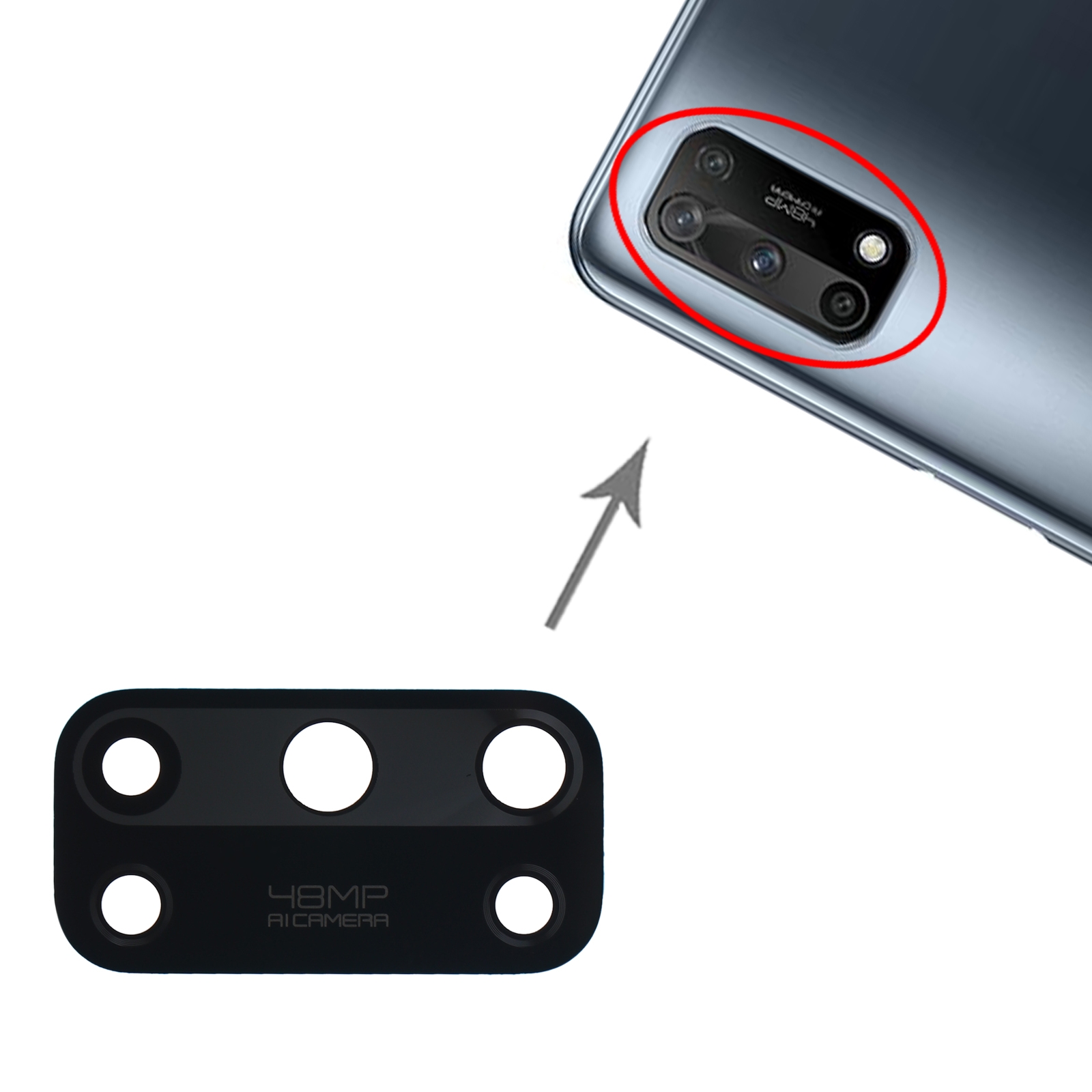 OPPO K7x PEAM00 Back Camera Lens Replacement - Image 3