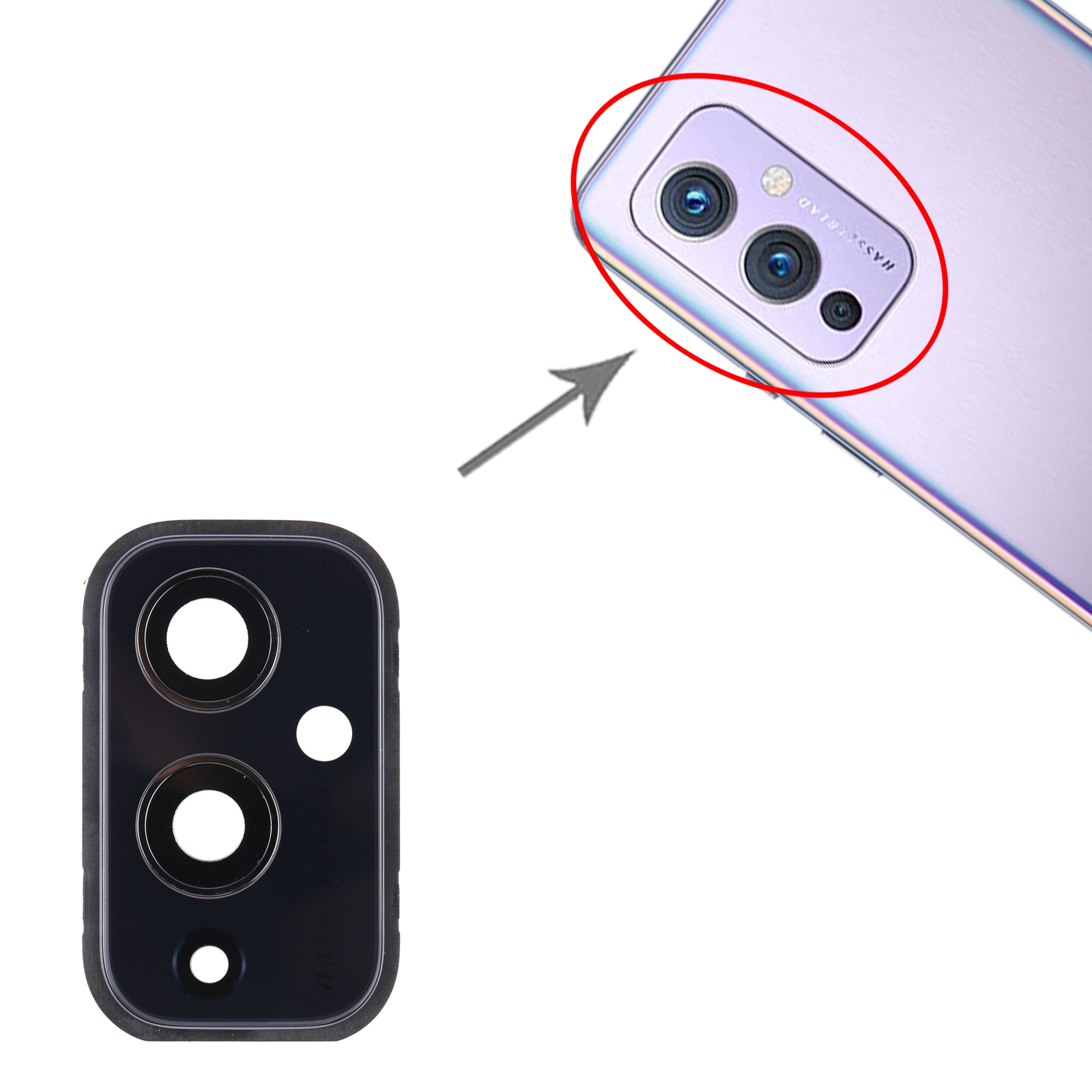 OnePlus 9 Black Camera Lens Cover Replacement - Image 3