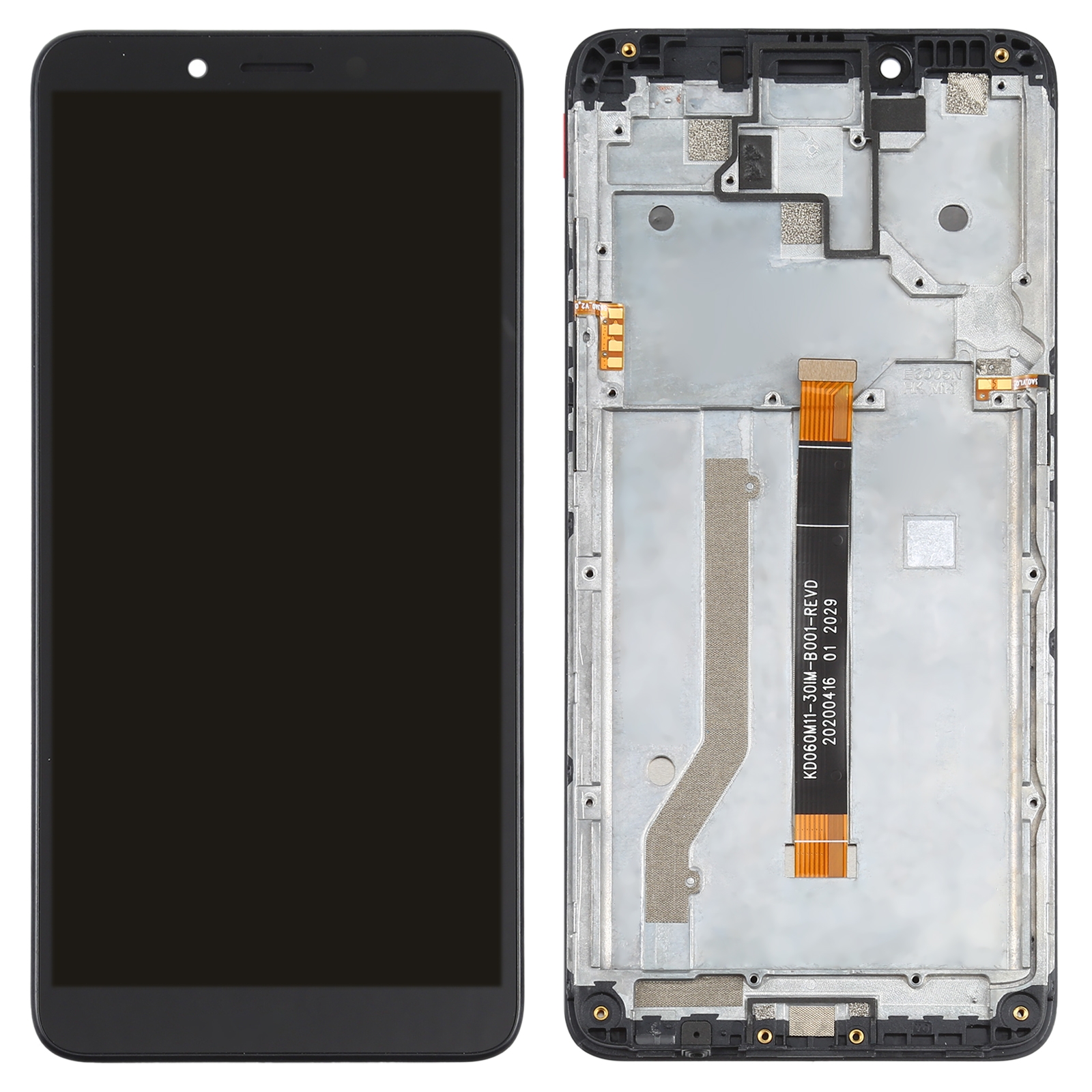 Nokia C3 Black LCD Screen and Digitizer Replacement - Image 2