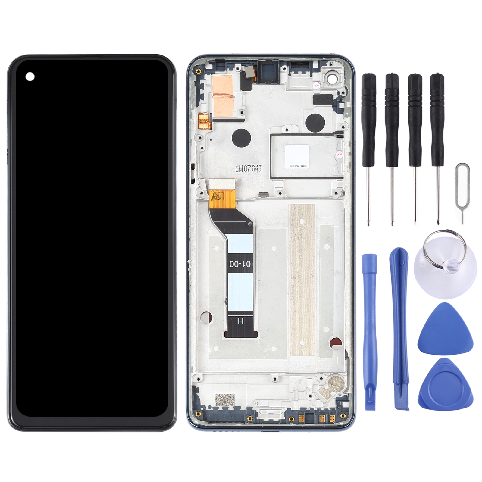 Motorola One Action XT2013 LCD screen replacement blue