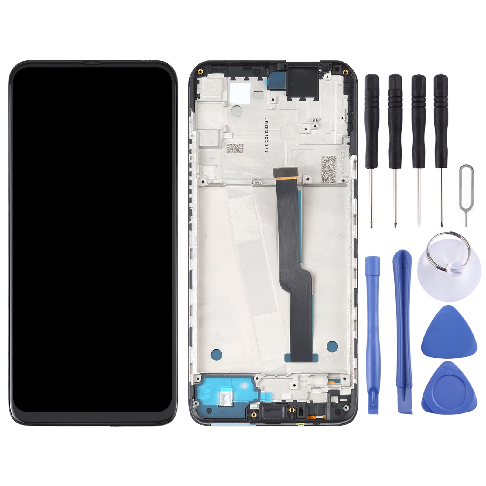 Motorola One Fusion Plus screen replacement black