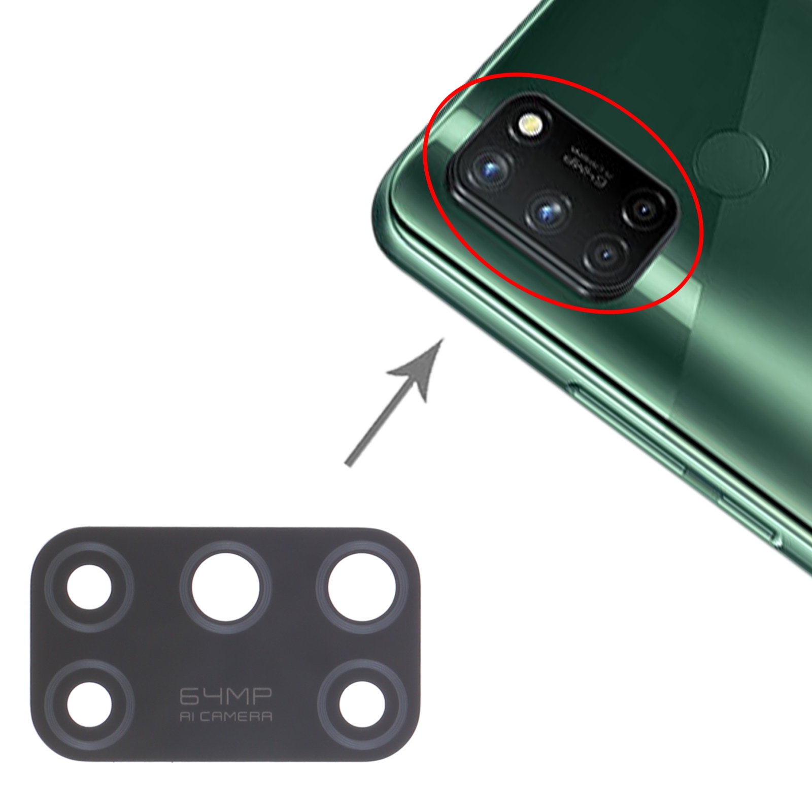 OPPO Realme 7i RMX2103 Back Camera Lens Replacement - Image 3