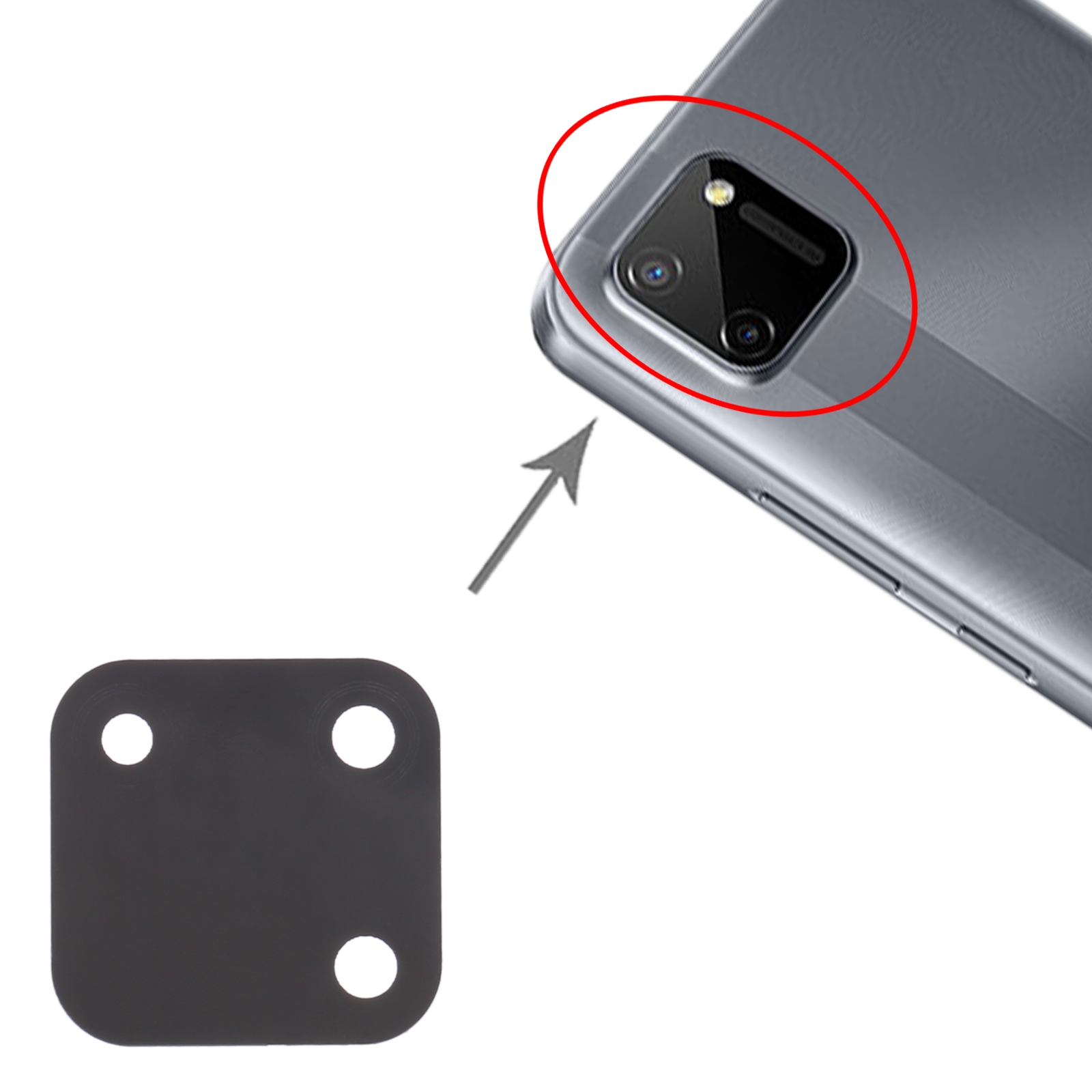 OPPO Realme C11 RMX2185 Back Camera Lens Replacement - Image 3