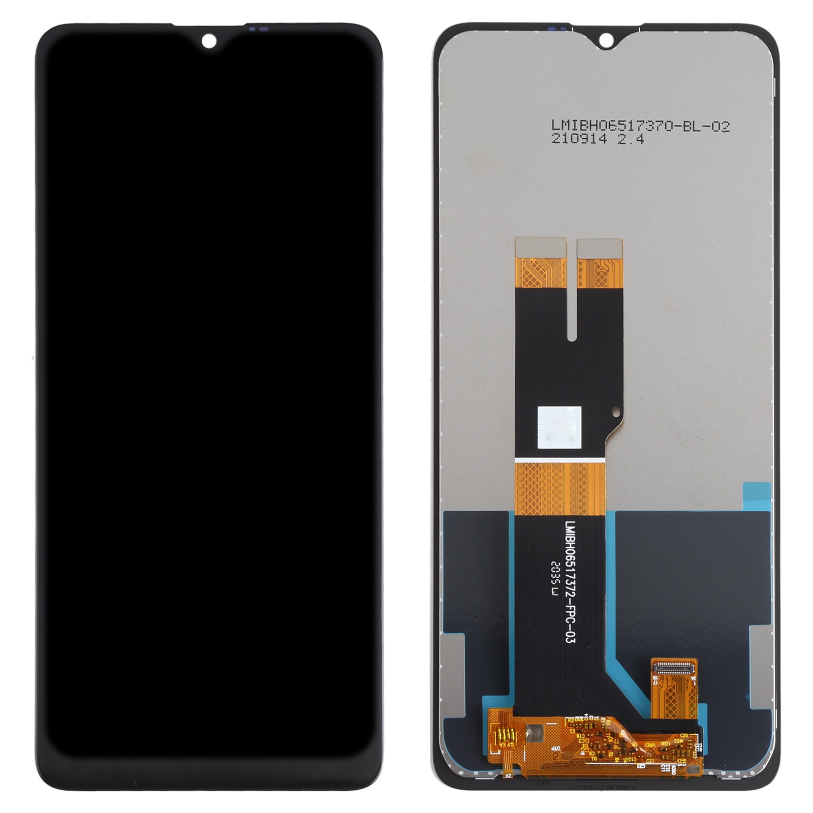 Nokia 2.4 Black LCD Screen and Digitizer Replacement - Image 2