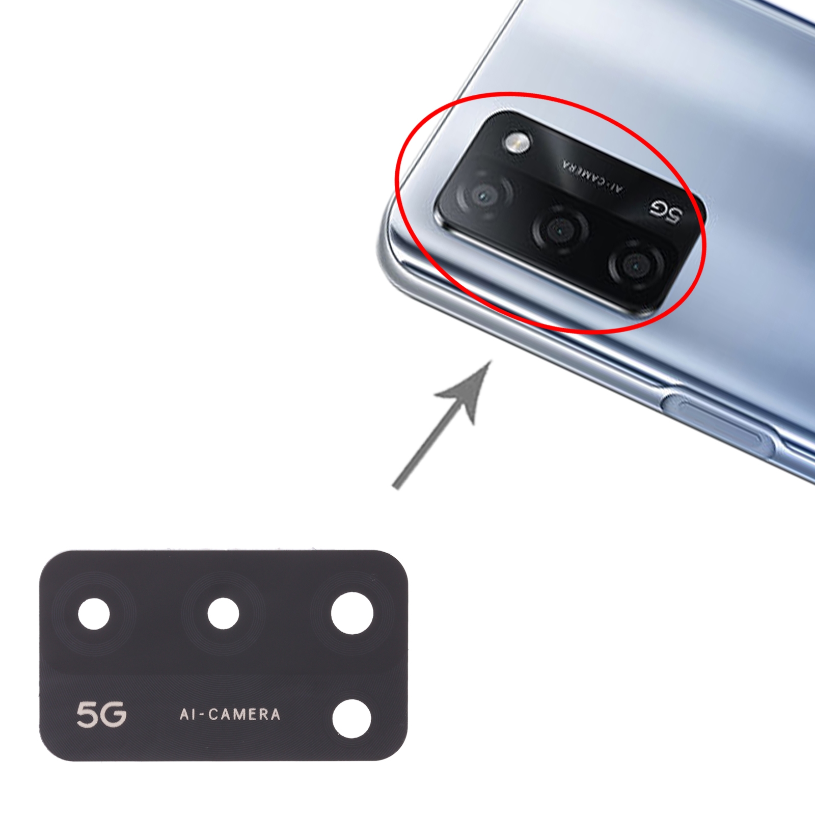 OPPO A55 5G Back Camera Lens Replacement - Image 3